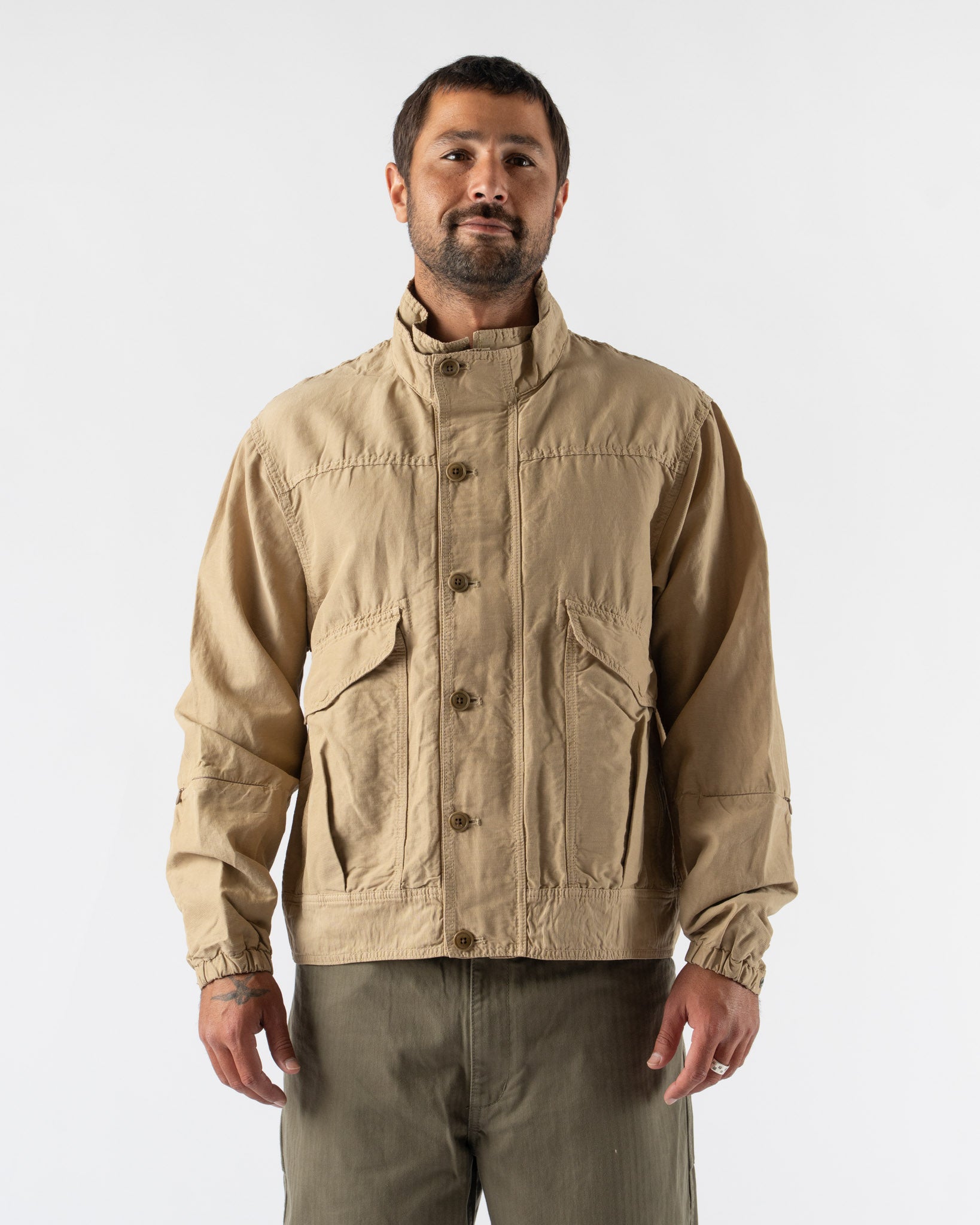 Pilgrim Surf + Supply Rigby Hiker Jacket in Khaki Curated at Jake