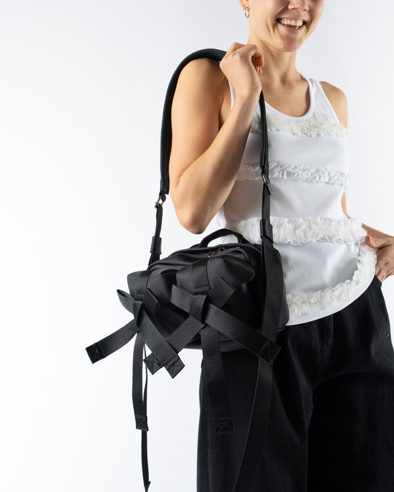 Simone Rocha Classic Bow Crossbody Bag in Black