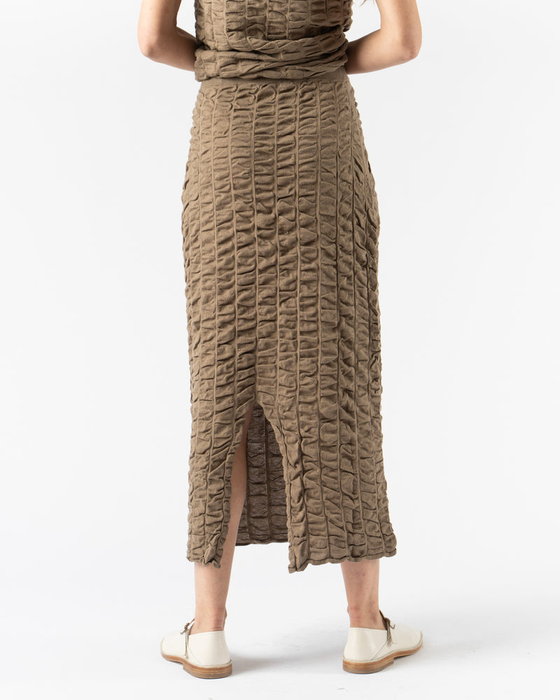Lauren Manoogian Ruche Skirt in Earth