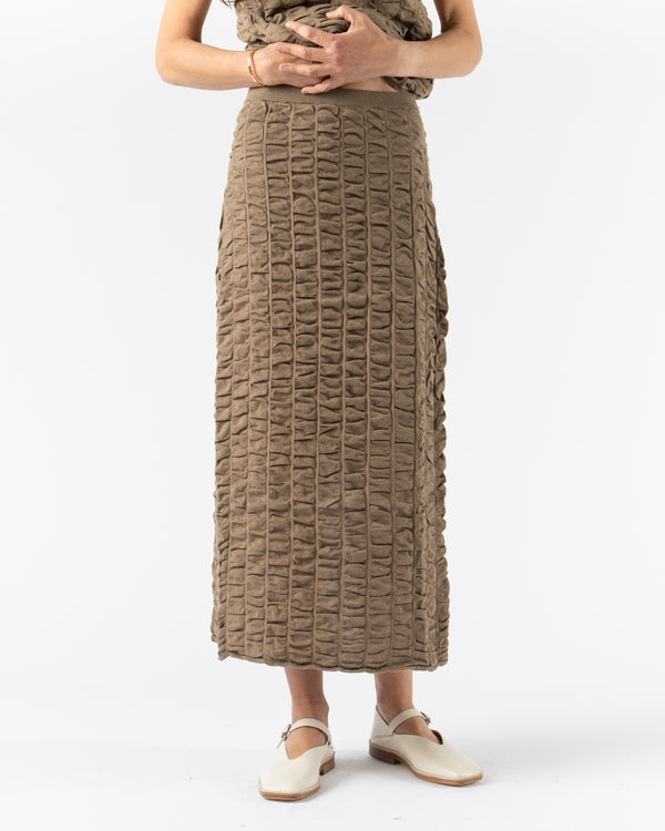 Lauren Manoogian Ruche Skirt in Earth