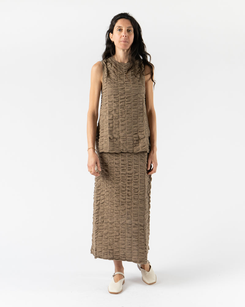 Lauren Manoogian Ruche Skirt in Earth