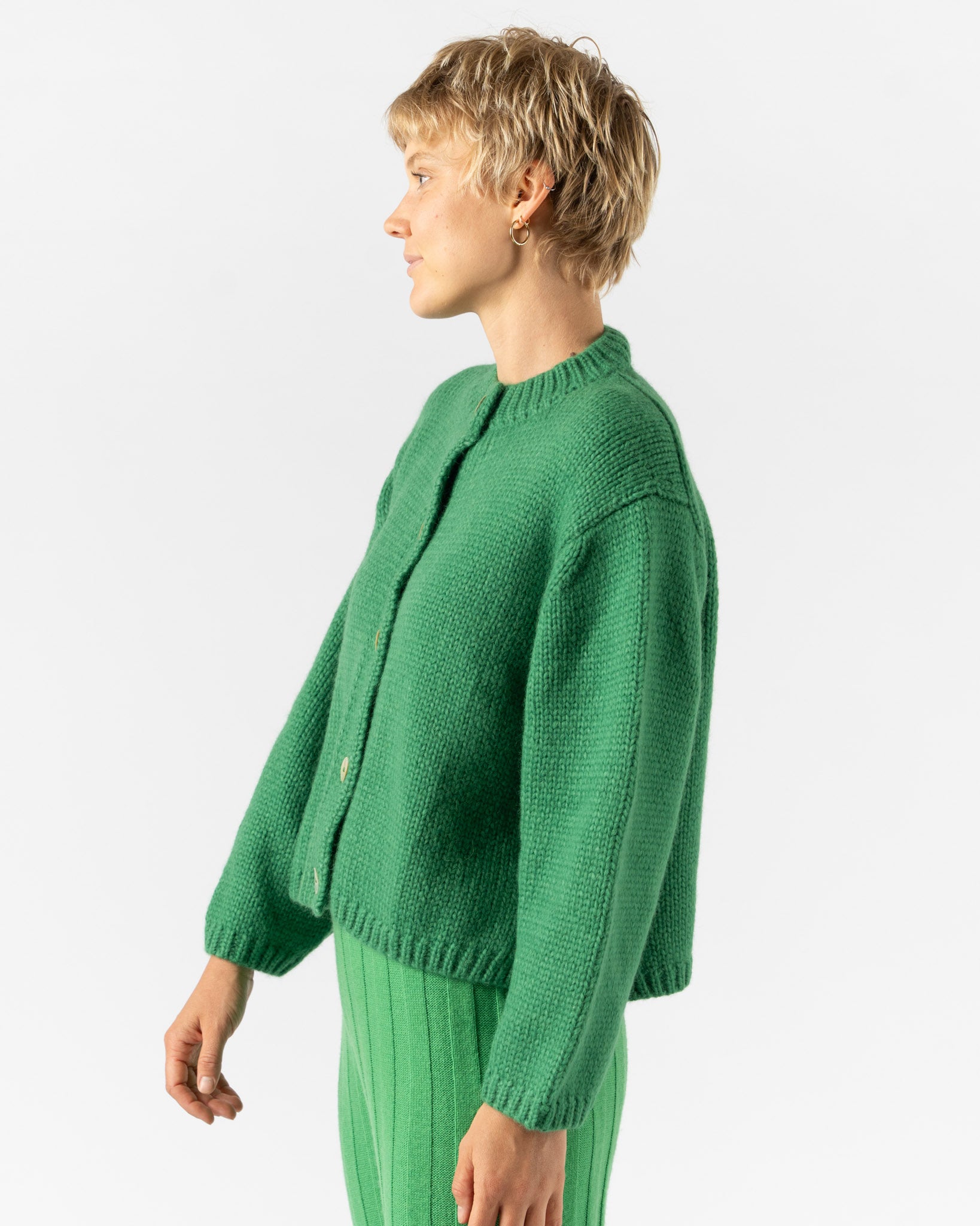 Nikki Chasin Sheba Cardigan Sweater in Clover