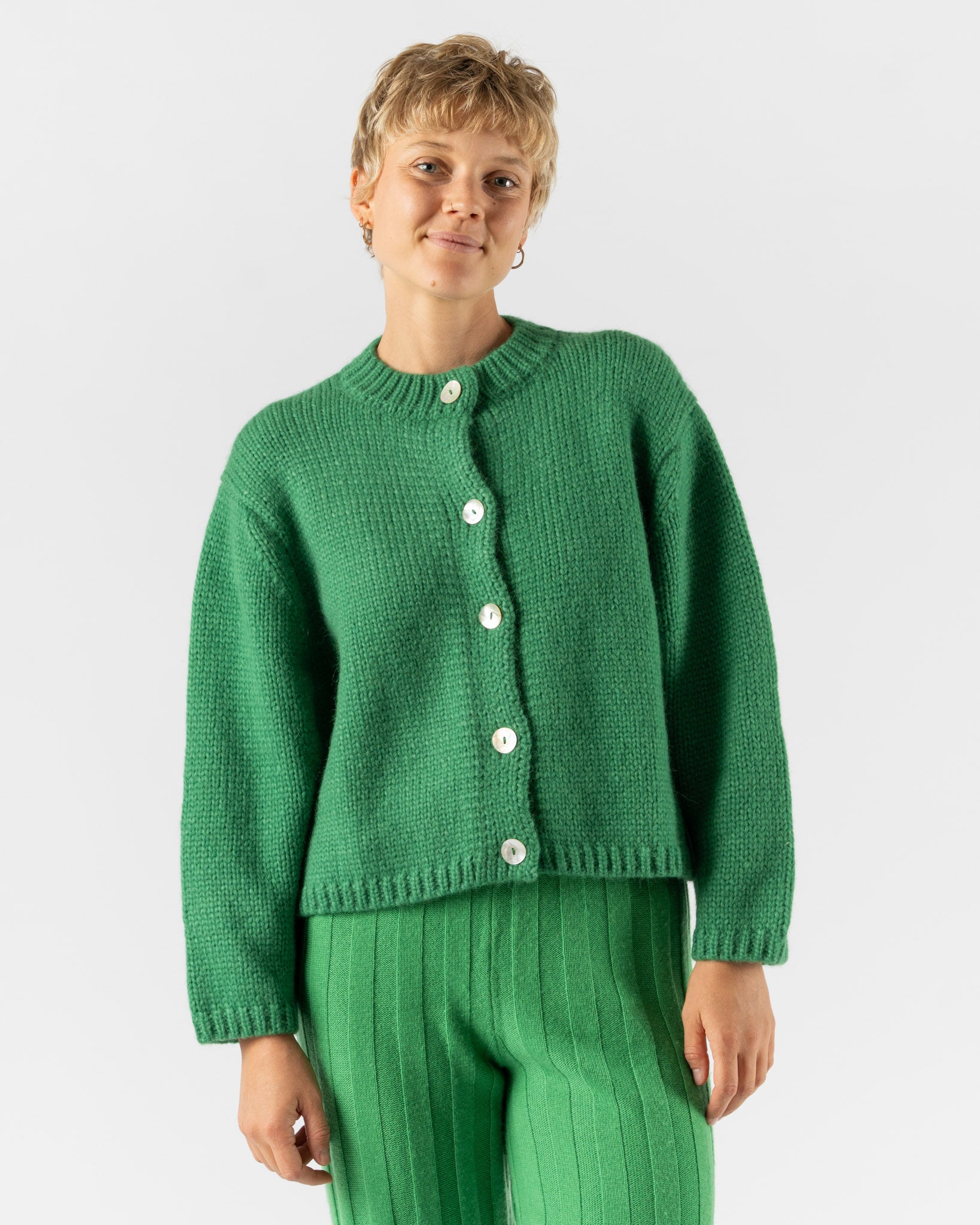 Nikki Chasin Sheba Cardigan Sweater in Clover