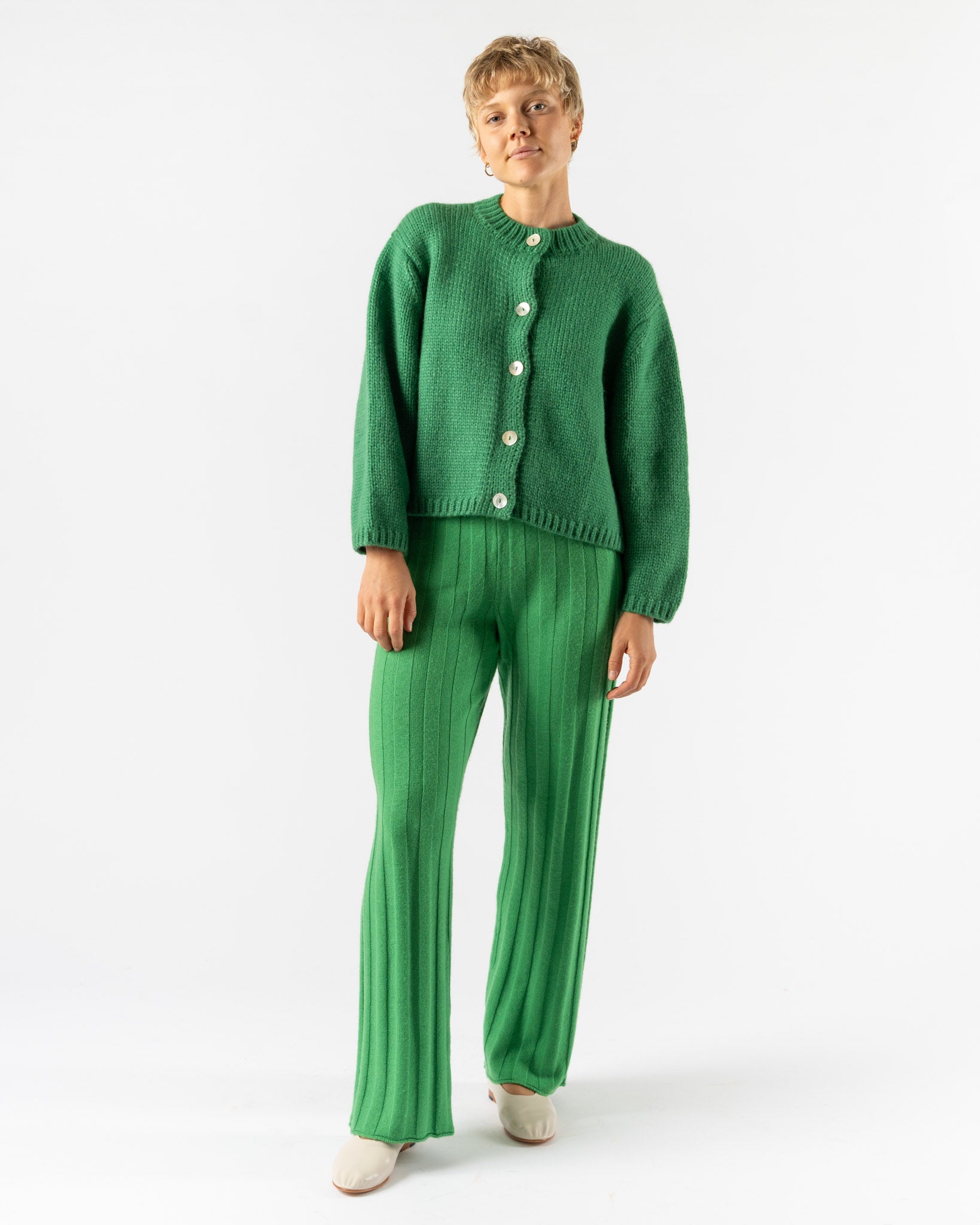 Nikki Chasin Sheba Cardigan Sweater in Clover