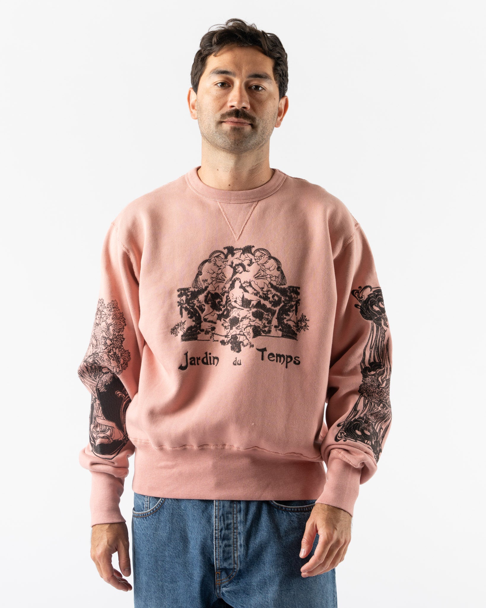 Samuel Zelig Jardin Crewneck in Dusty Rose
