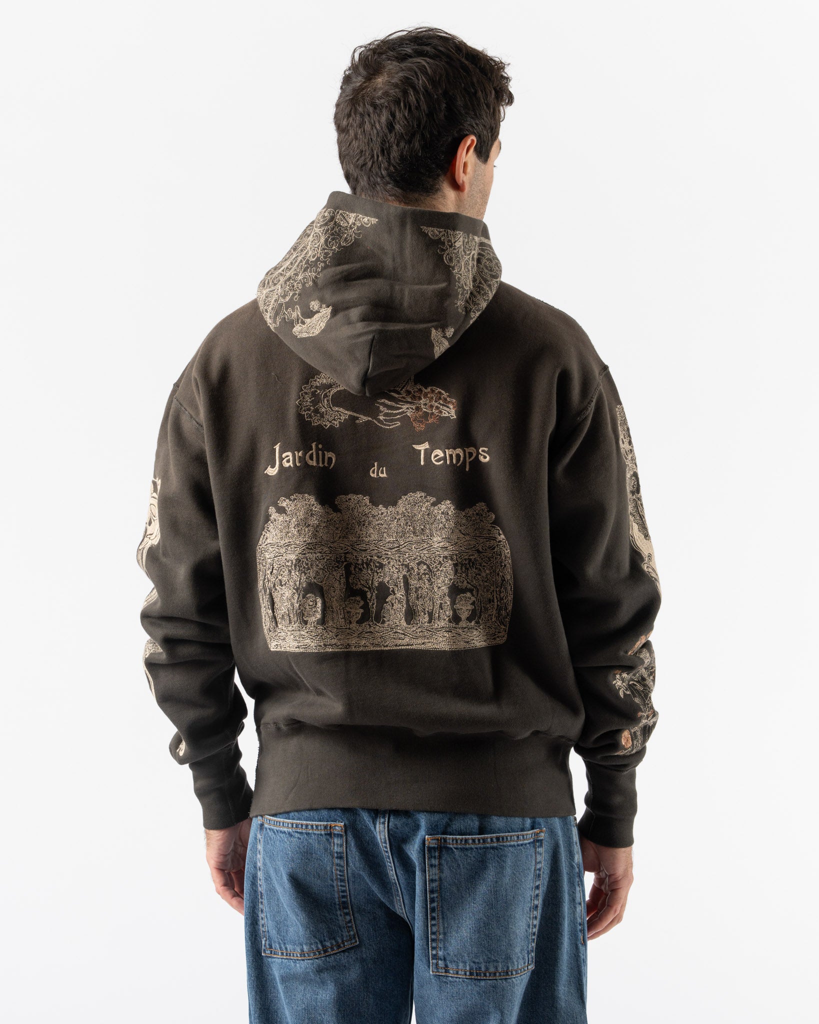 Samuel Zelig Jardin Hoodie in Faded Black
