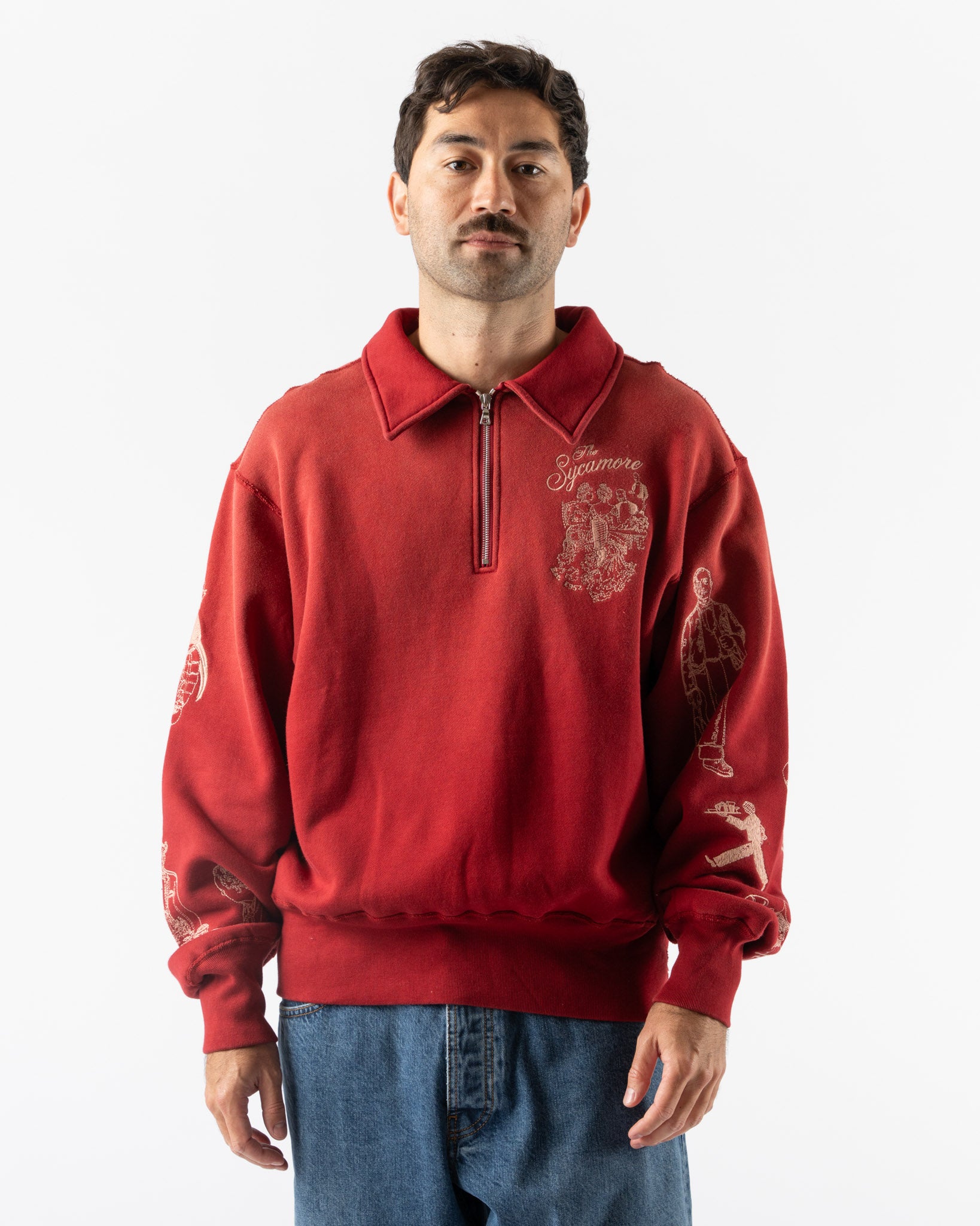Samuel Zelig Restaurant 1/4 Zip Sweatshirt