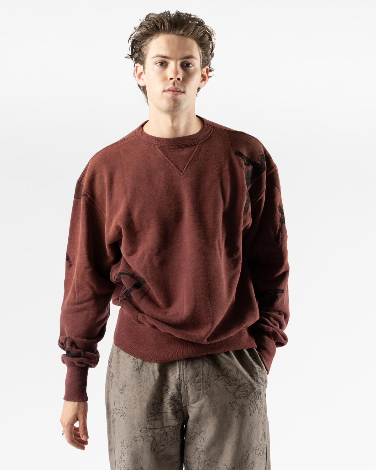Samuel Zelig Curtain Crewneck Curated at Jake and Jones