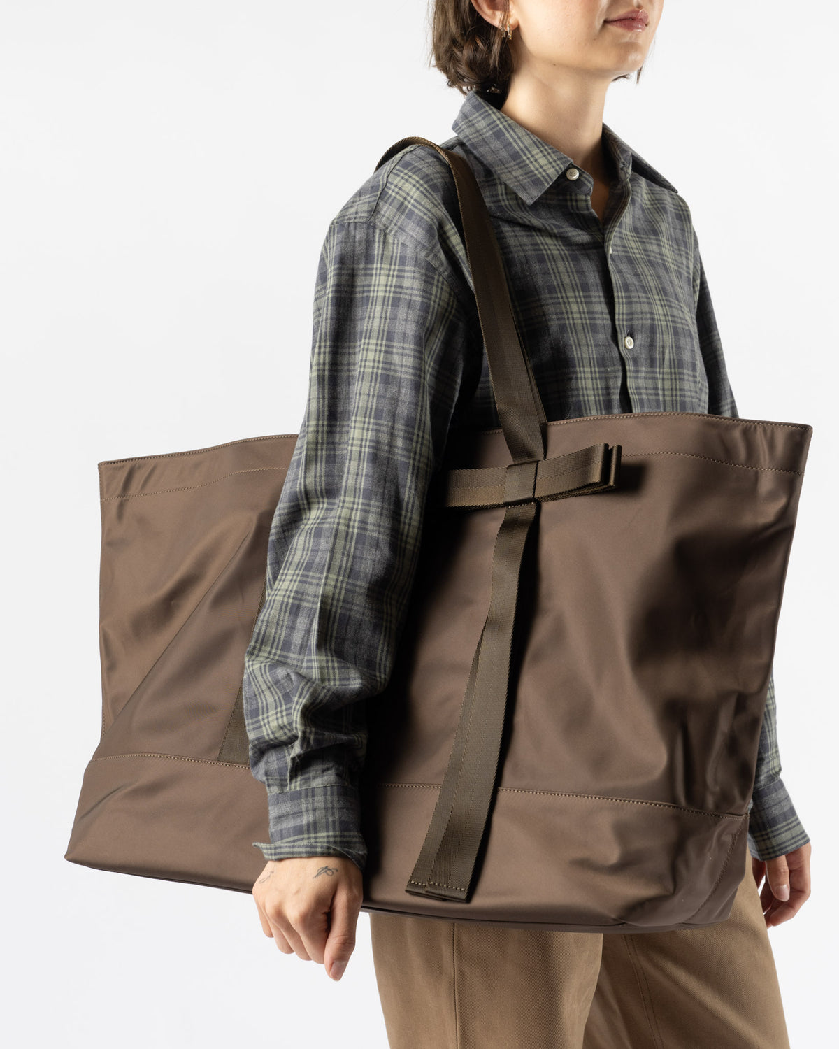 Sandy Liang Jumbo Tote in Brown