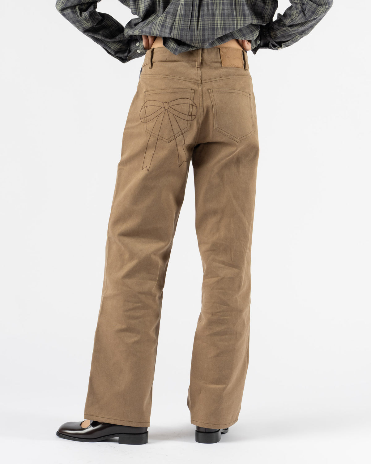 Sandy Liang Taro Jeans in Brown