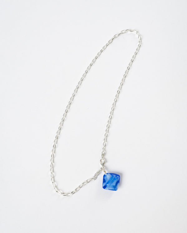 Santangelo High on Hope Alta Necklace with Blue Murano Glass