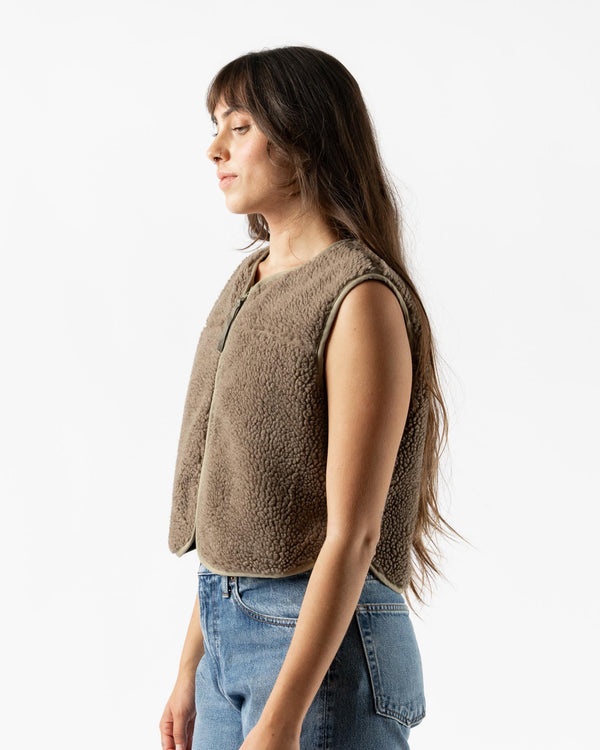 Satta Leaf Vest in Brown