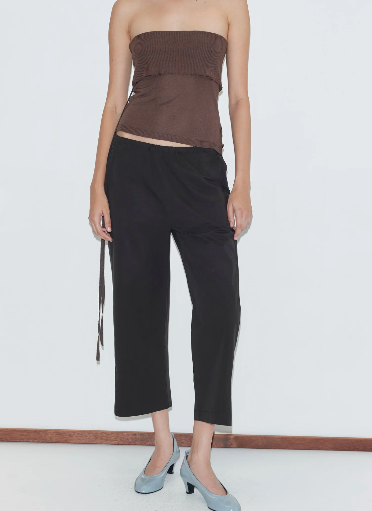 Deiji Studios Capri Pant in Black