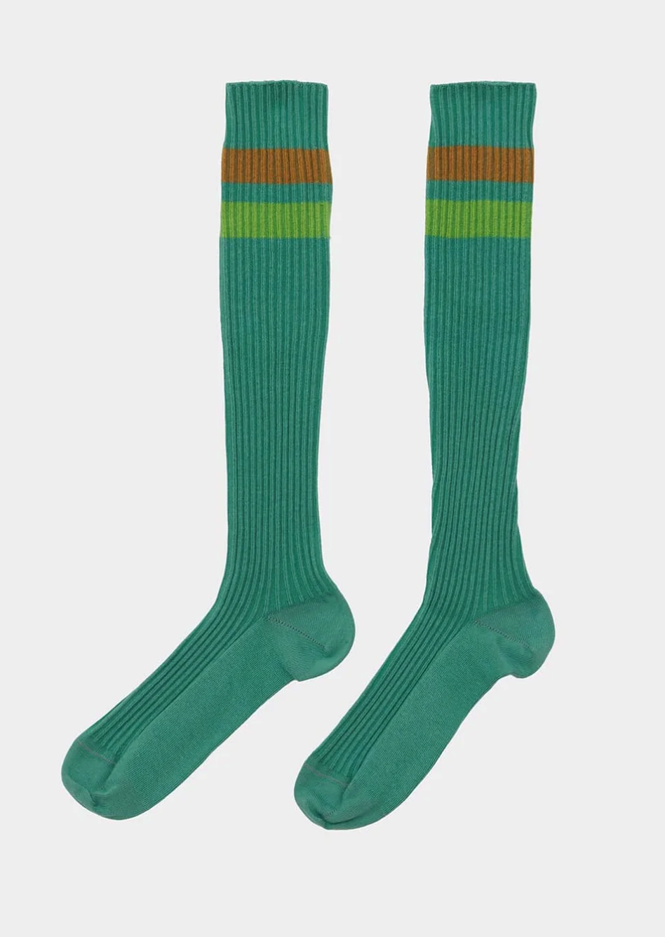Baserange Race Knee Socks in Orbit Green