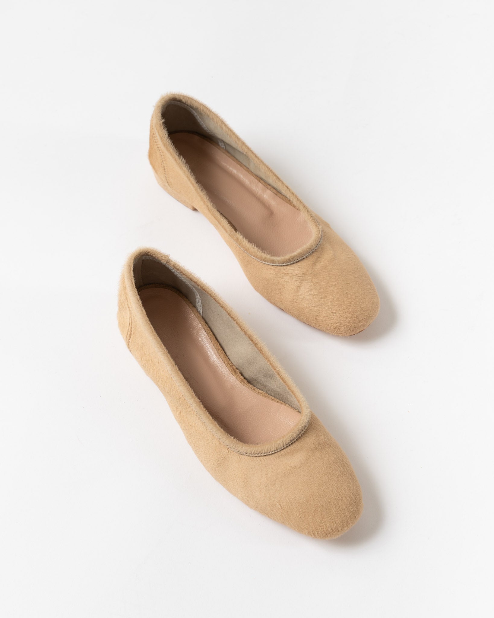 Maryam Nassir Zadeh Serafina Flat in Camel Ponyhair Curated at