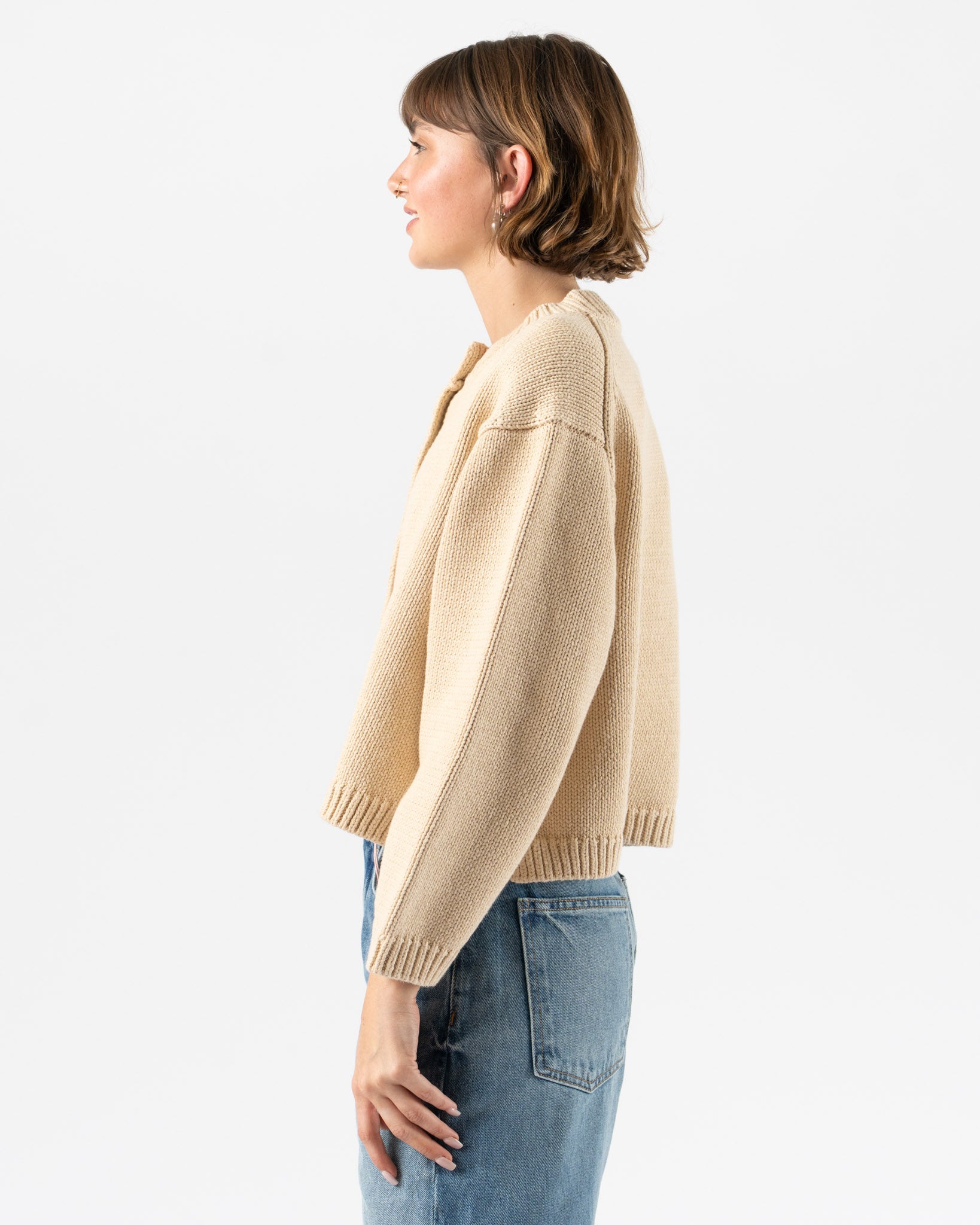 Nikki Chasin Shiloh Cardigan in Oatmeal