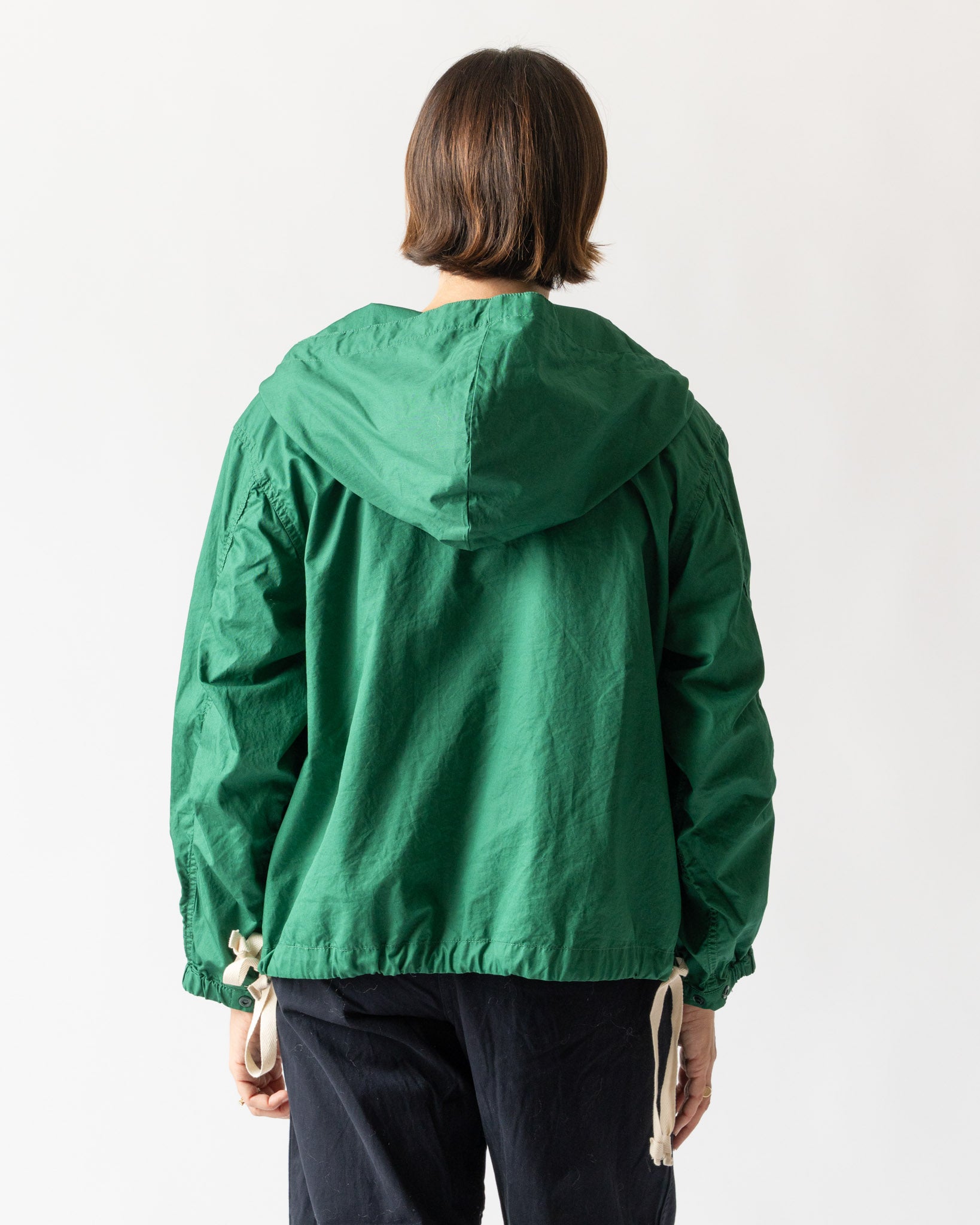 Beams Boy Side Button Anorak Blouson in Green
