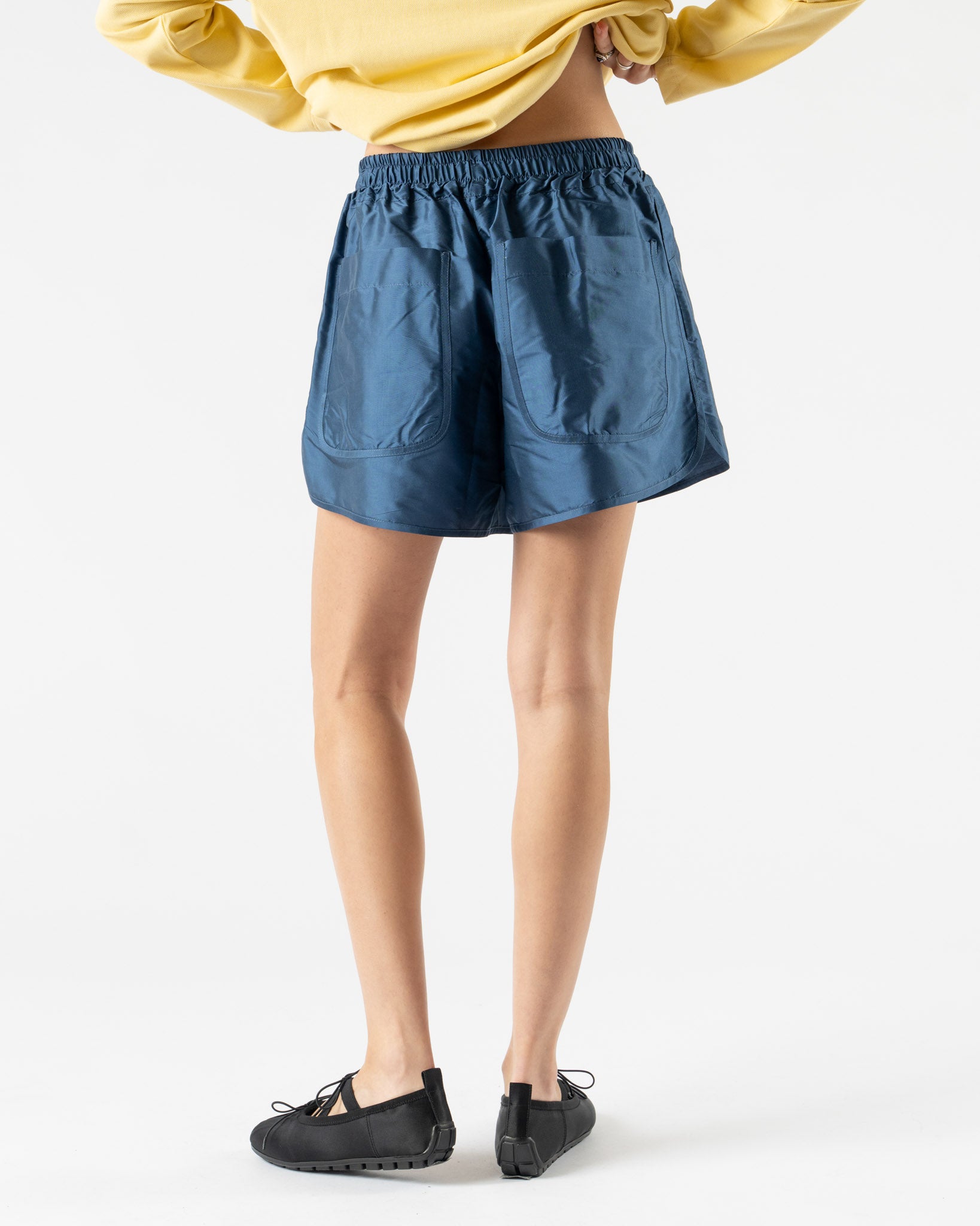 Cawley Silk Dupion Martini Short in Insignia