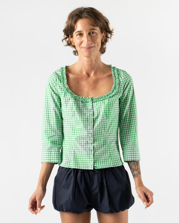 Sandy Liang Simona Top in Green
