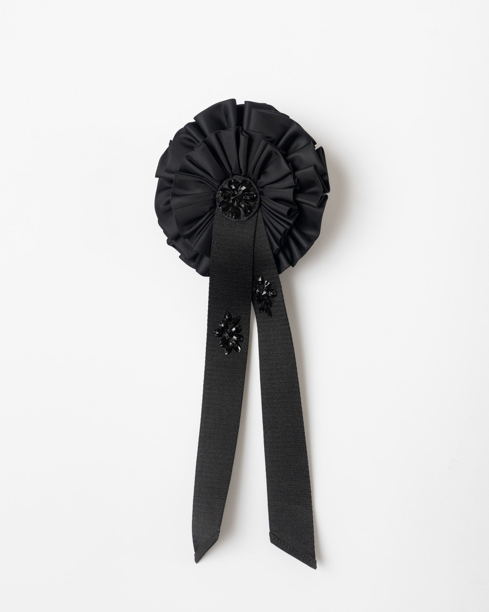 Simone Rocha Ribbon Rosette Coin Purse in Black/Jet
