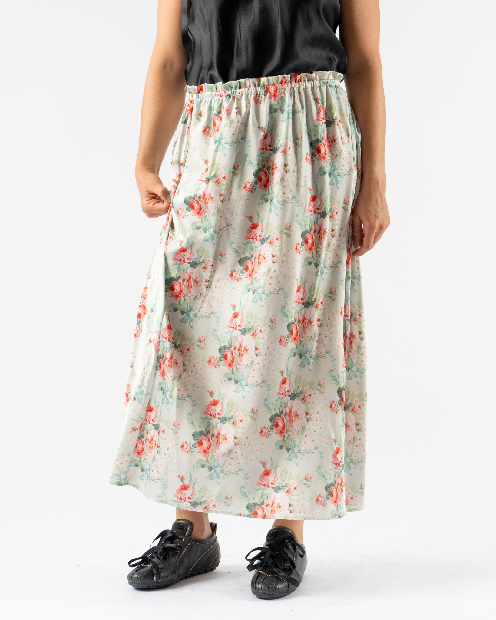 Simone Rocha Single Hip Detail Easy Skirt in Baby Bouquet
