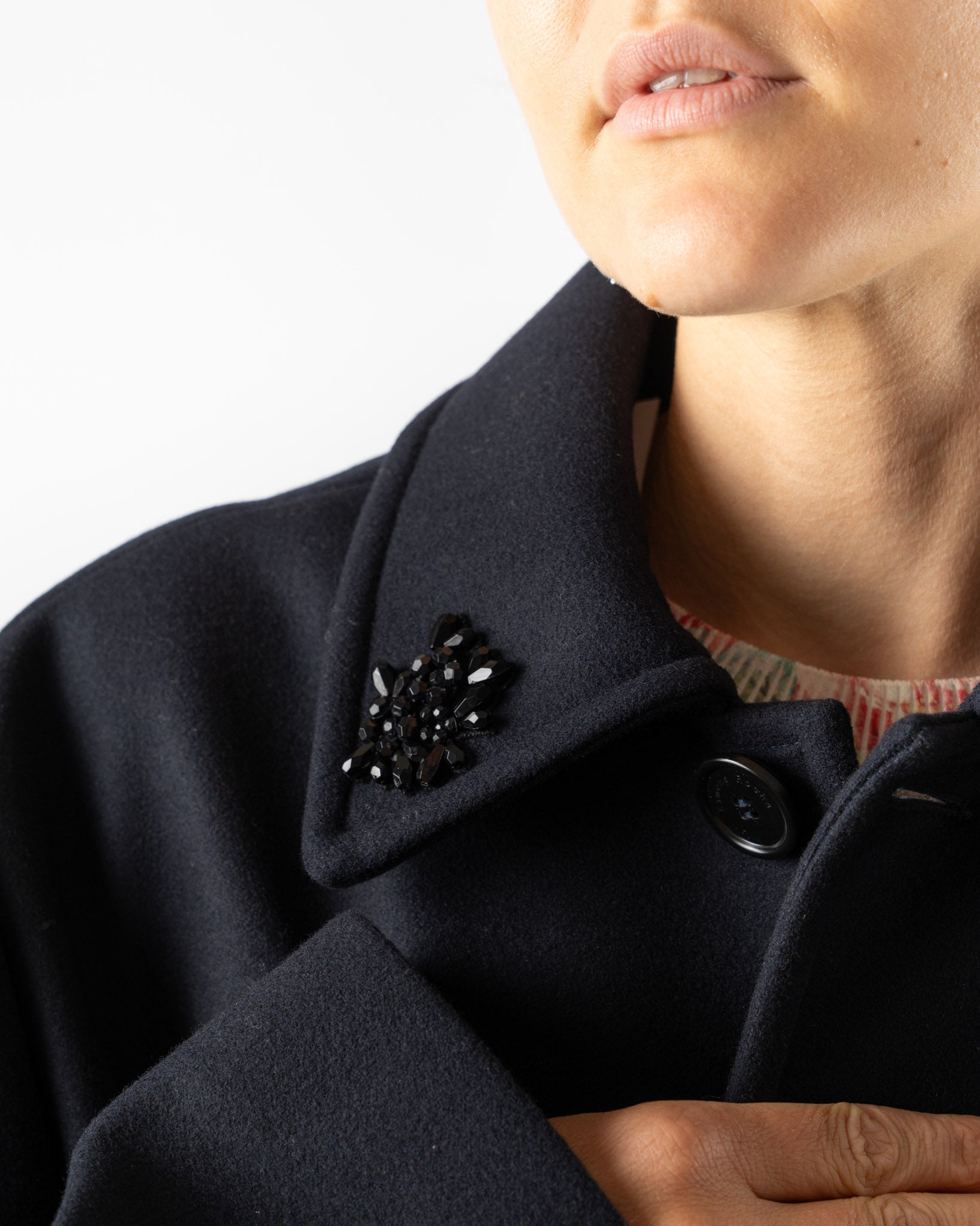 Simone Rocha Workwear Donkey Jacket in Navy/Jet
