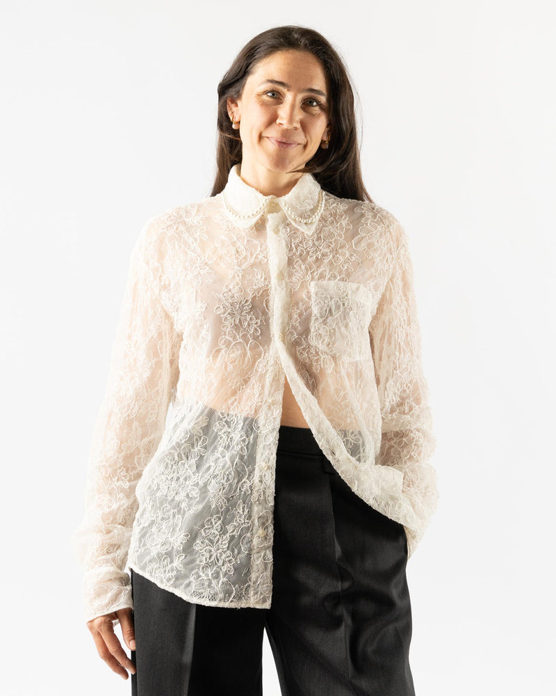 Simone Rocha Sheer Classic Fit Shirt