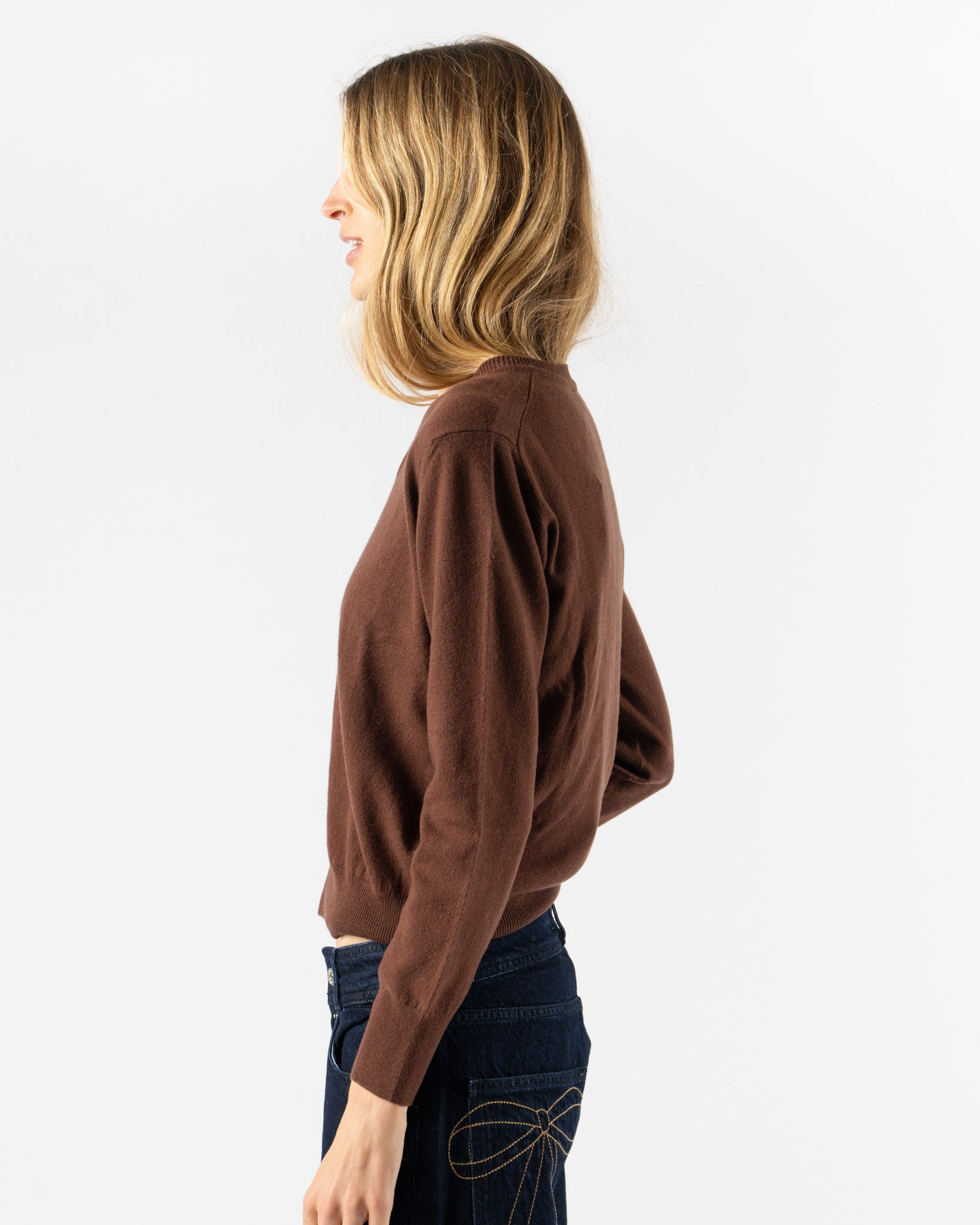 &Daughter Slim V-Neck in Brown
