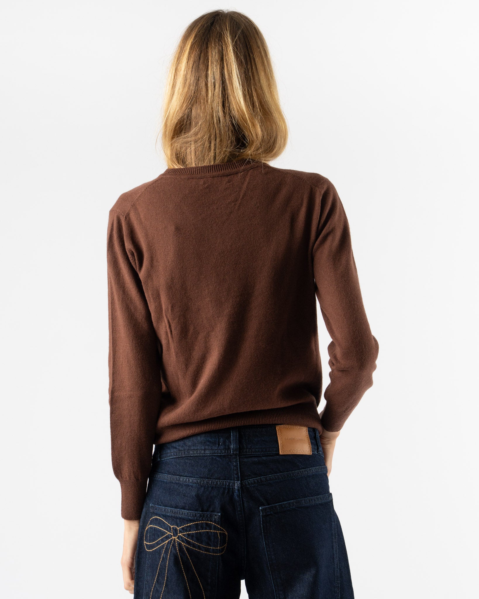 &Daughter Slim V-Neck in Brown