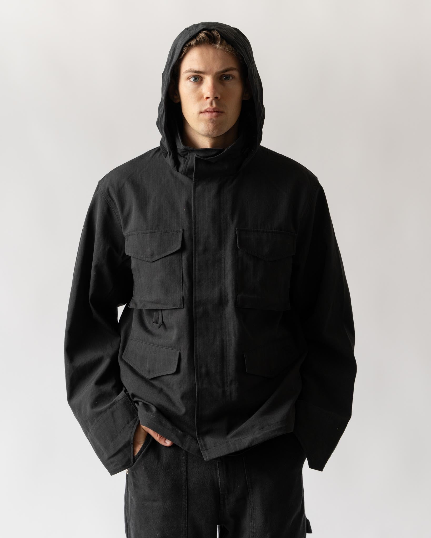Snow Peak TAKIBI Ripstop Field Jacket in Black
