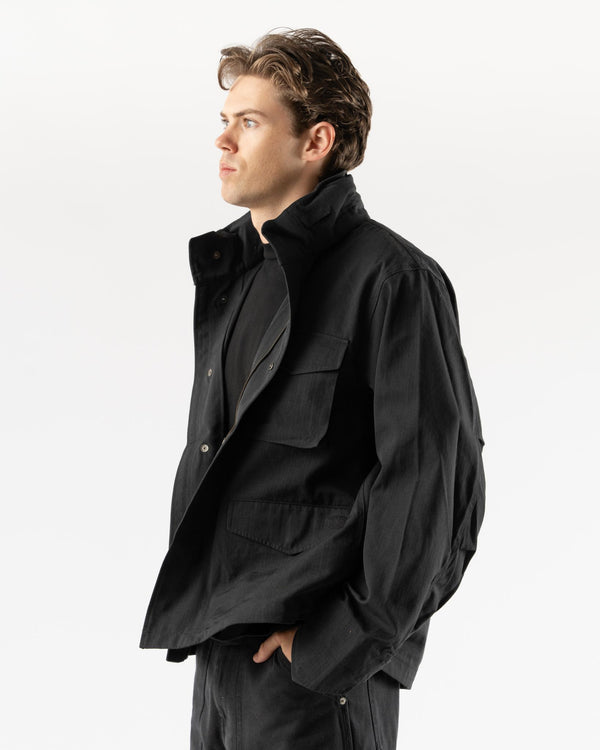 Snow Peak TAKIBI Ripstop Field Jacket in Black