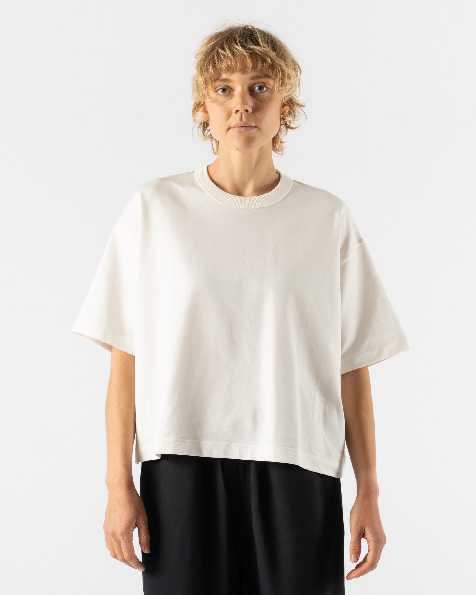Sofie D'Hoore Tule T-Shirt in Off White