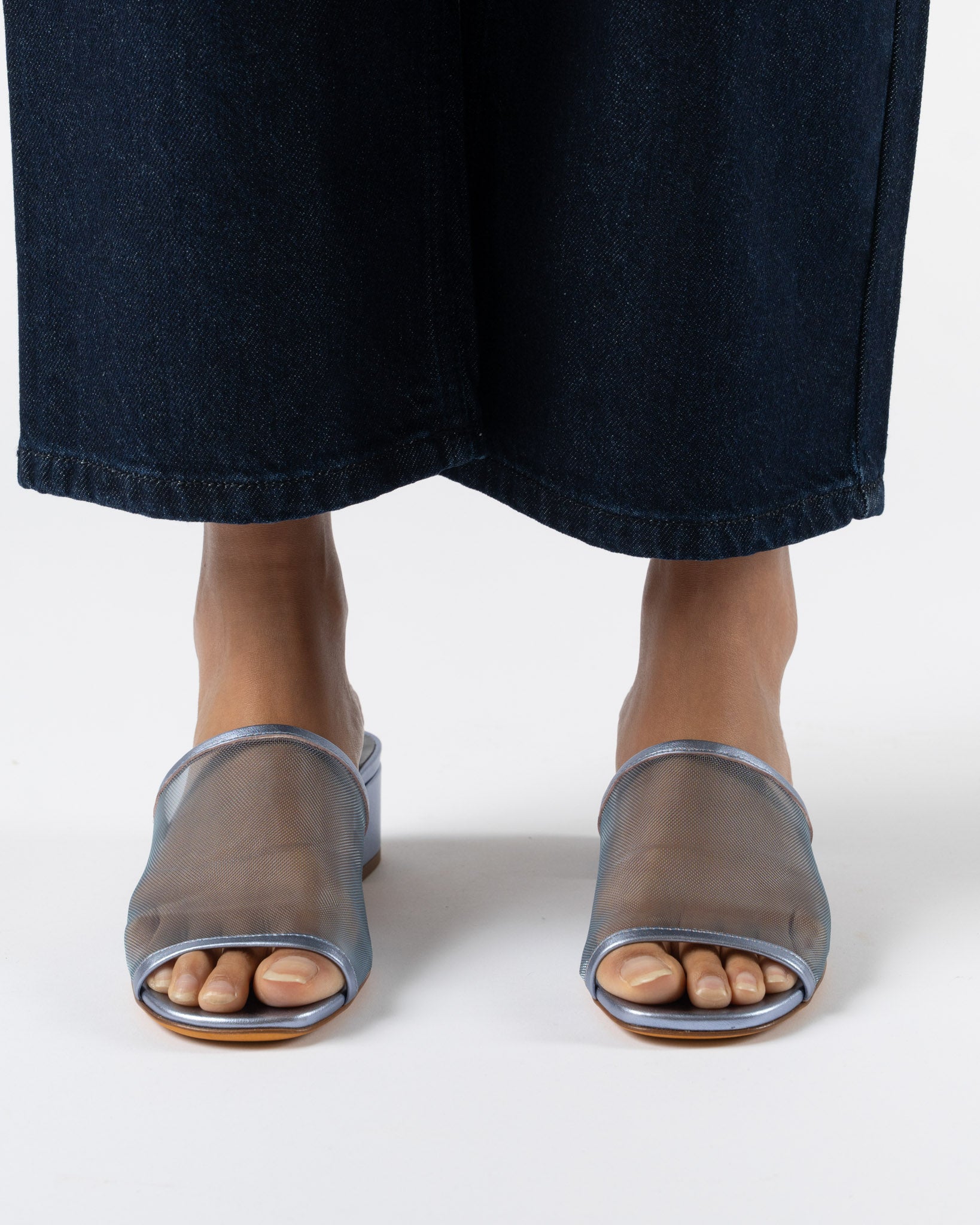 Maryam Nassir Zadeh Sophie Mesh Slide in Iris