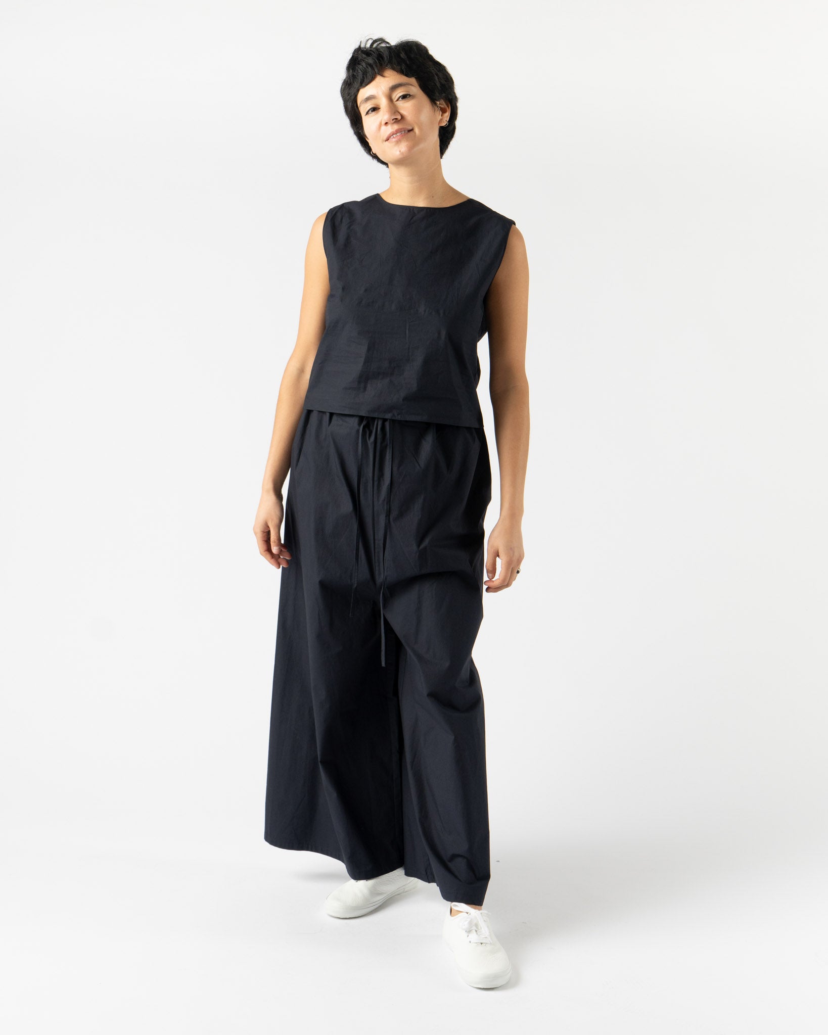 ELEPH Square Pants in Navy Cotton