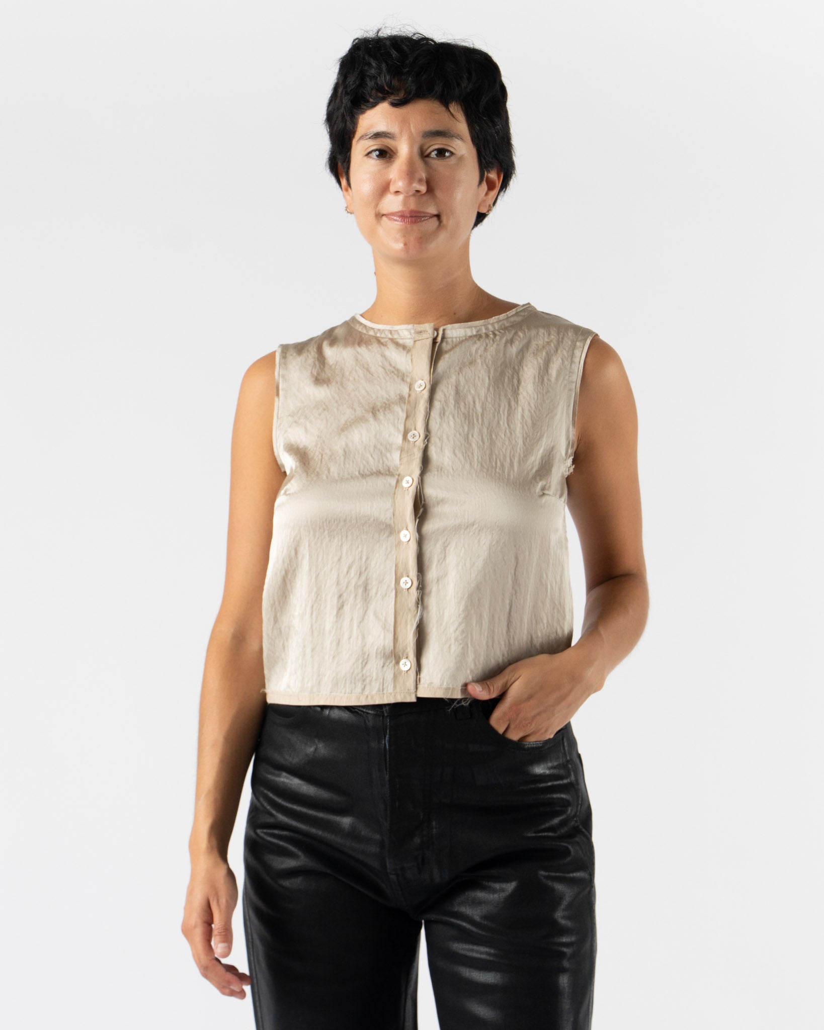 Camiel Fortgens Square Top in Champagne