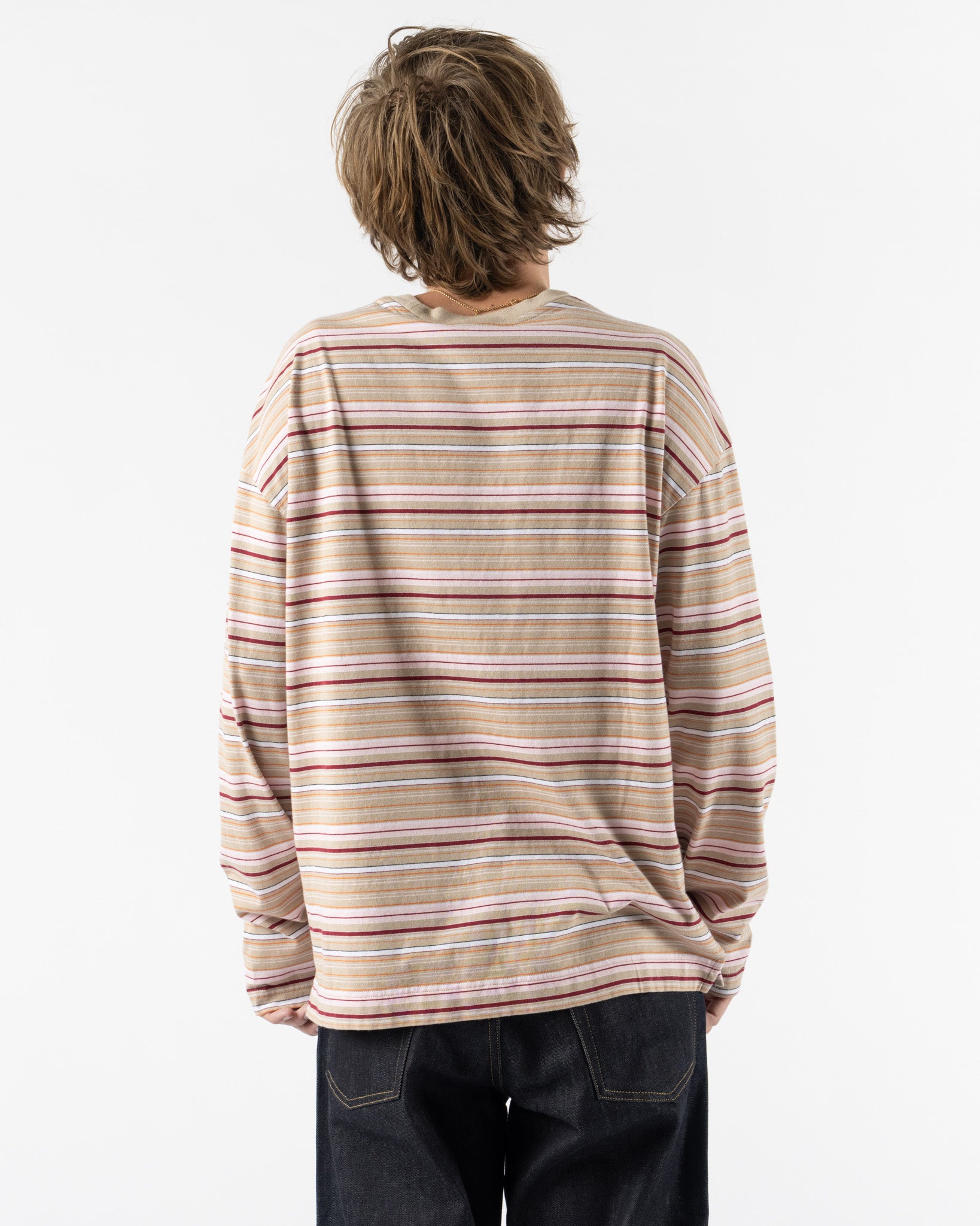 Sunflower Stripe LS Pocket Tee