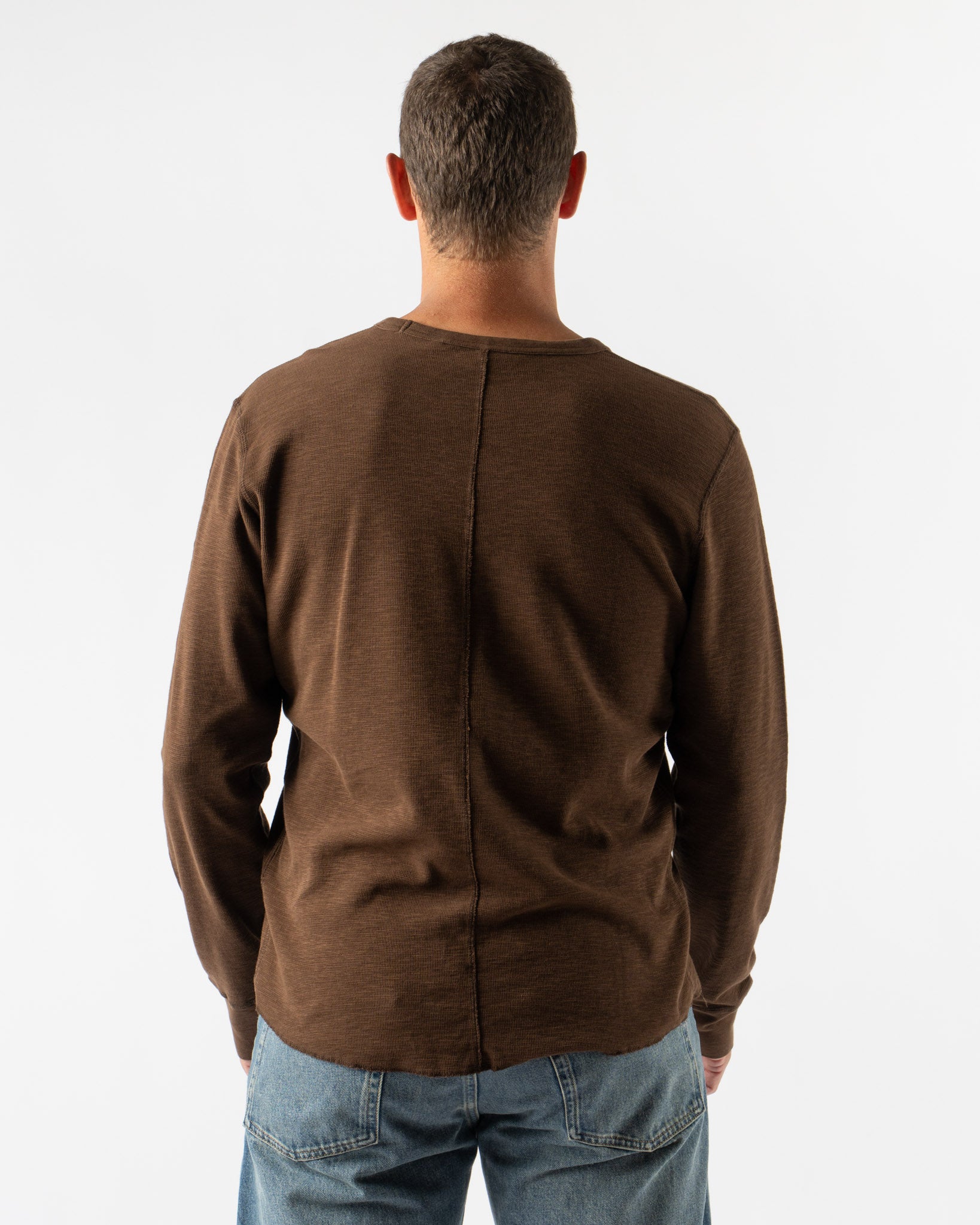 Sunflower Waffle Tee LS in Brown
