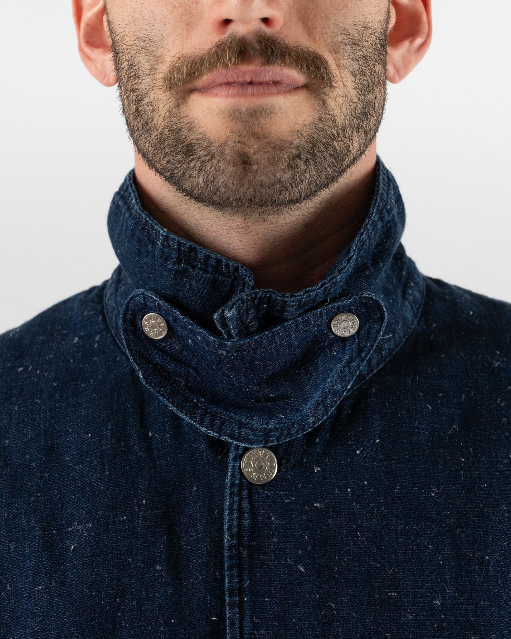 Sunflower Labour Jacket in Indigo Hemp