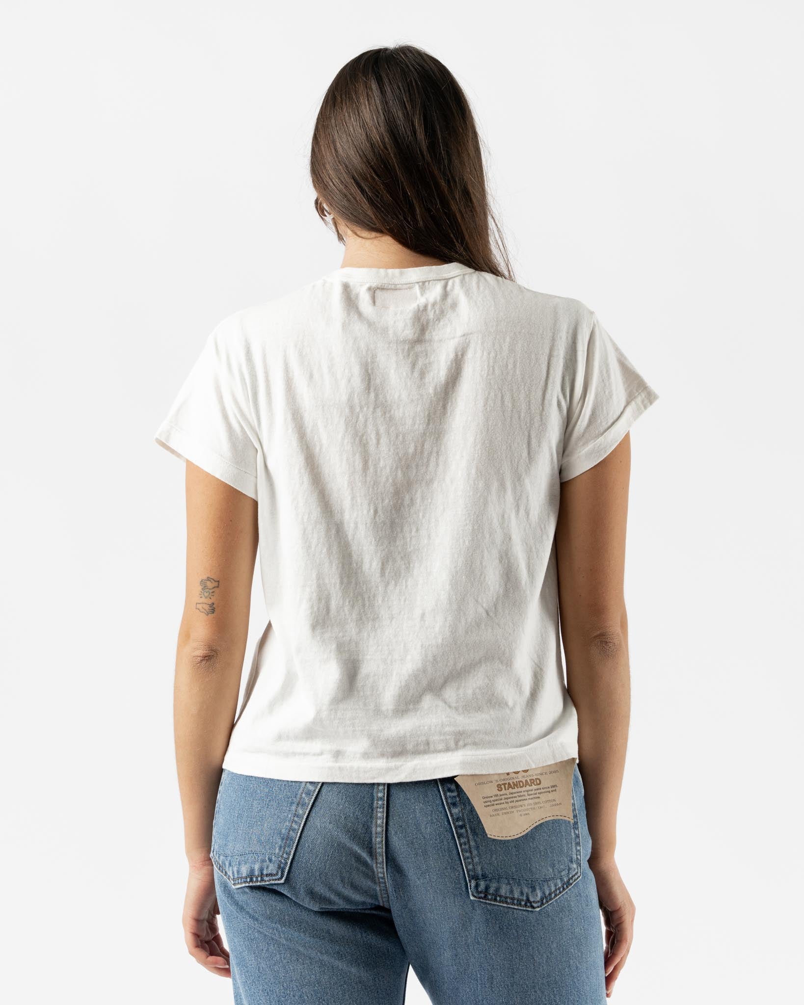 Sunray Spirit Hi'Aka Short Sleeve T-Shirt in Off White