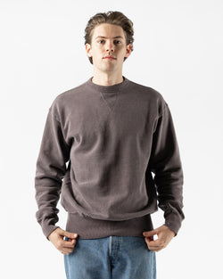 Sunray Sportwear Laniakea Crew Neck Sweatshirt in Pigment Dye Raisin