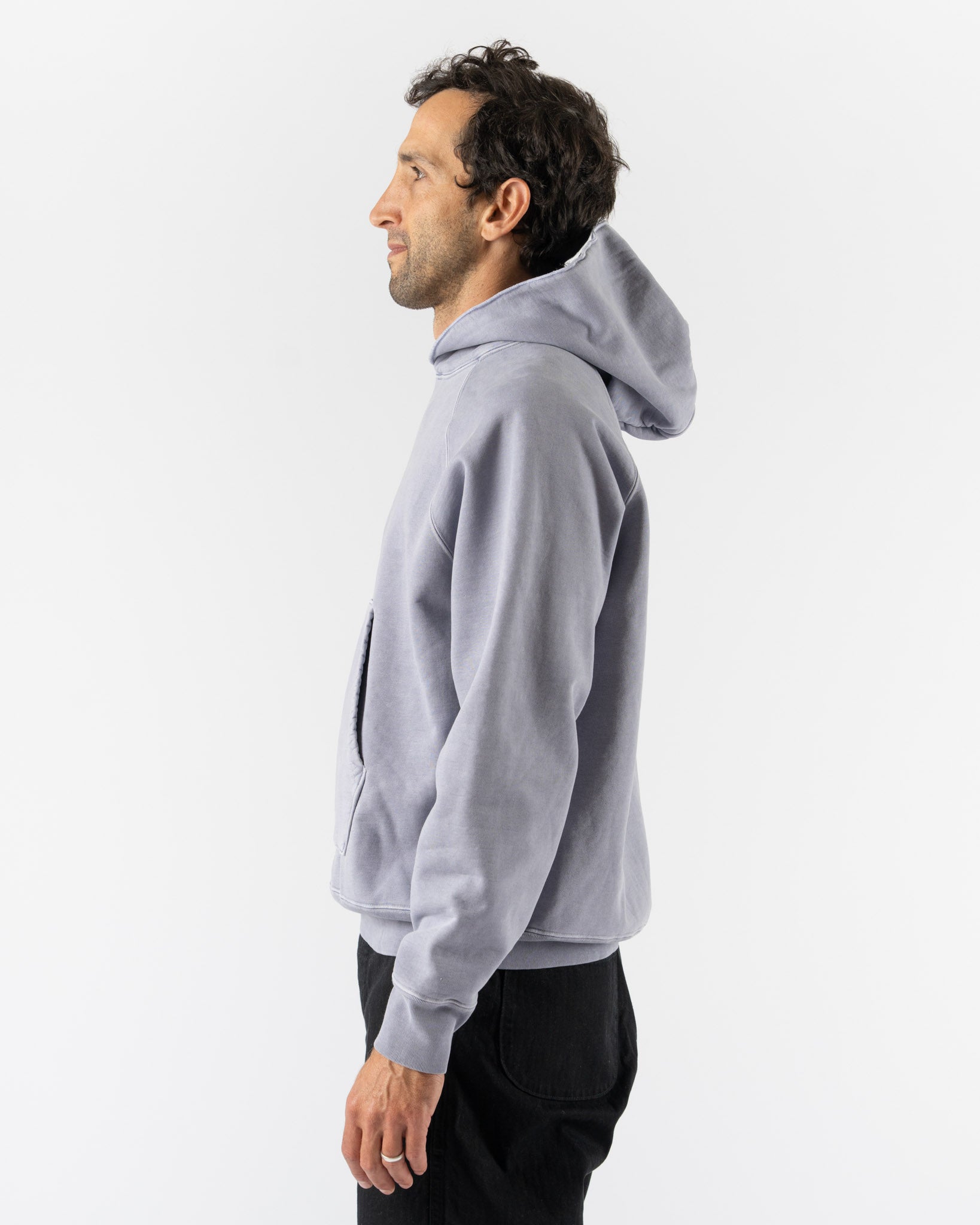 Lady White Co. Super Weighted Hoodie in Lilac Grey Curated at Jake