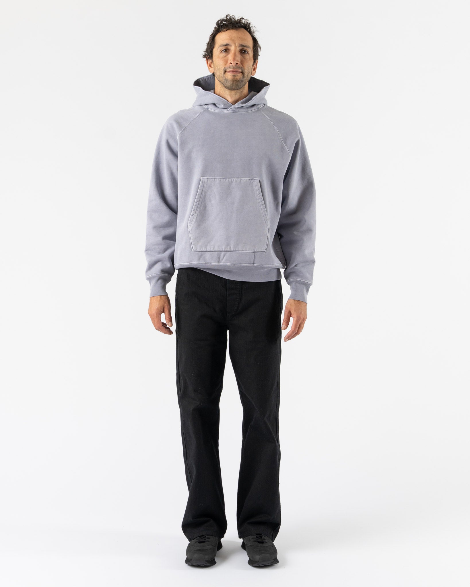 lady white co ヘビーウエイト　パーカー Lady White Co. Super Weighted Hoodie in Lilac Grey Curated at Jake