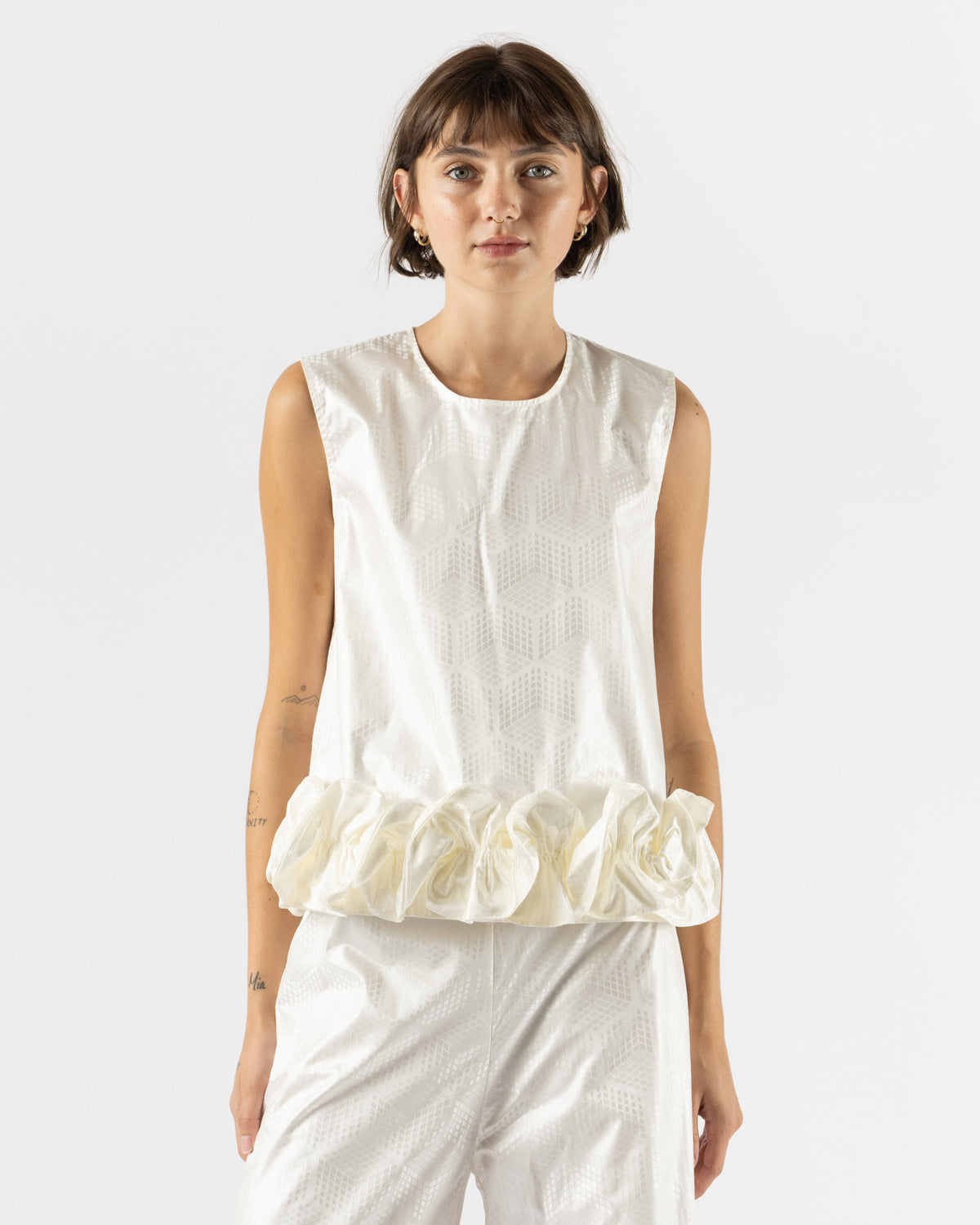 Super Yaya Raquel Top in Off-White