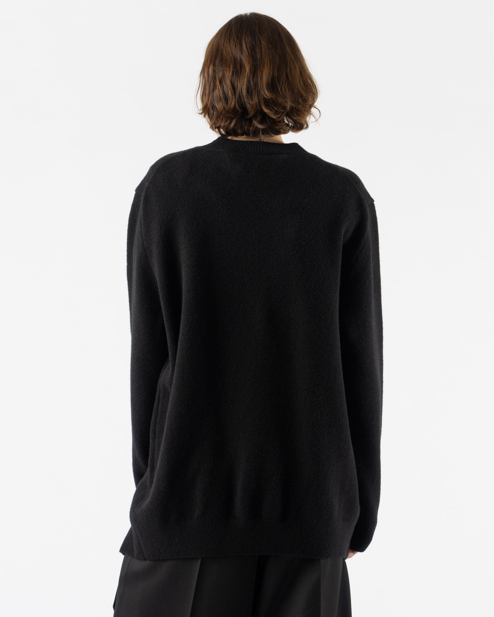 Simone Rocha Merino Lace Hem Jumper Black/Black