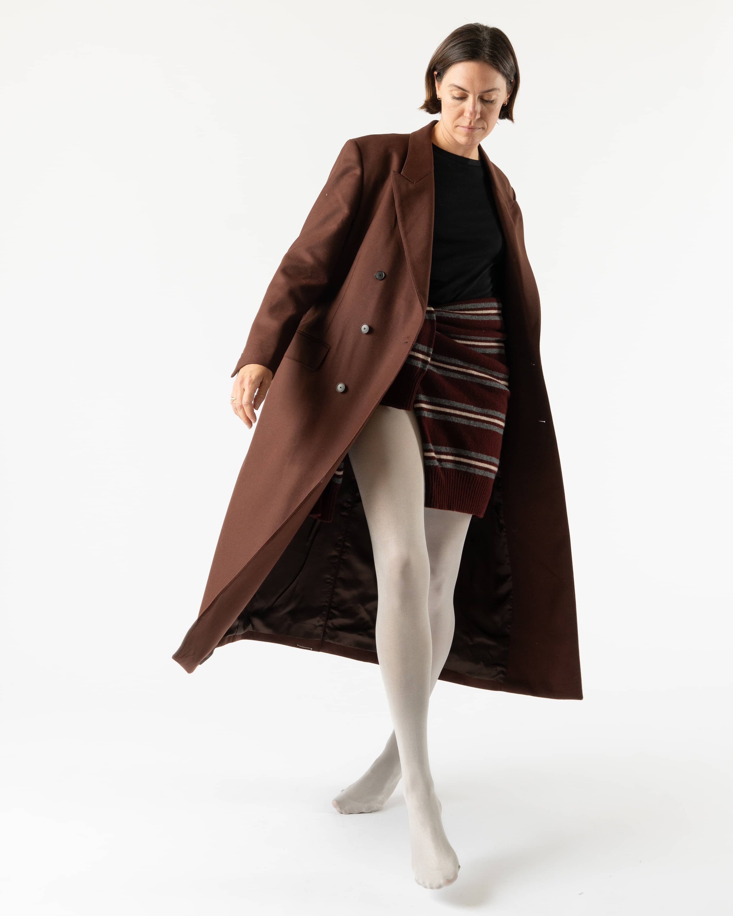 Swedish Stockings Geri Glossy Tights in Silver at Jake and Jones, Santa Barbara Boutique, Curated Fashion