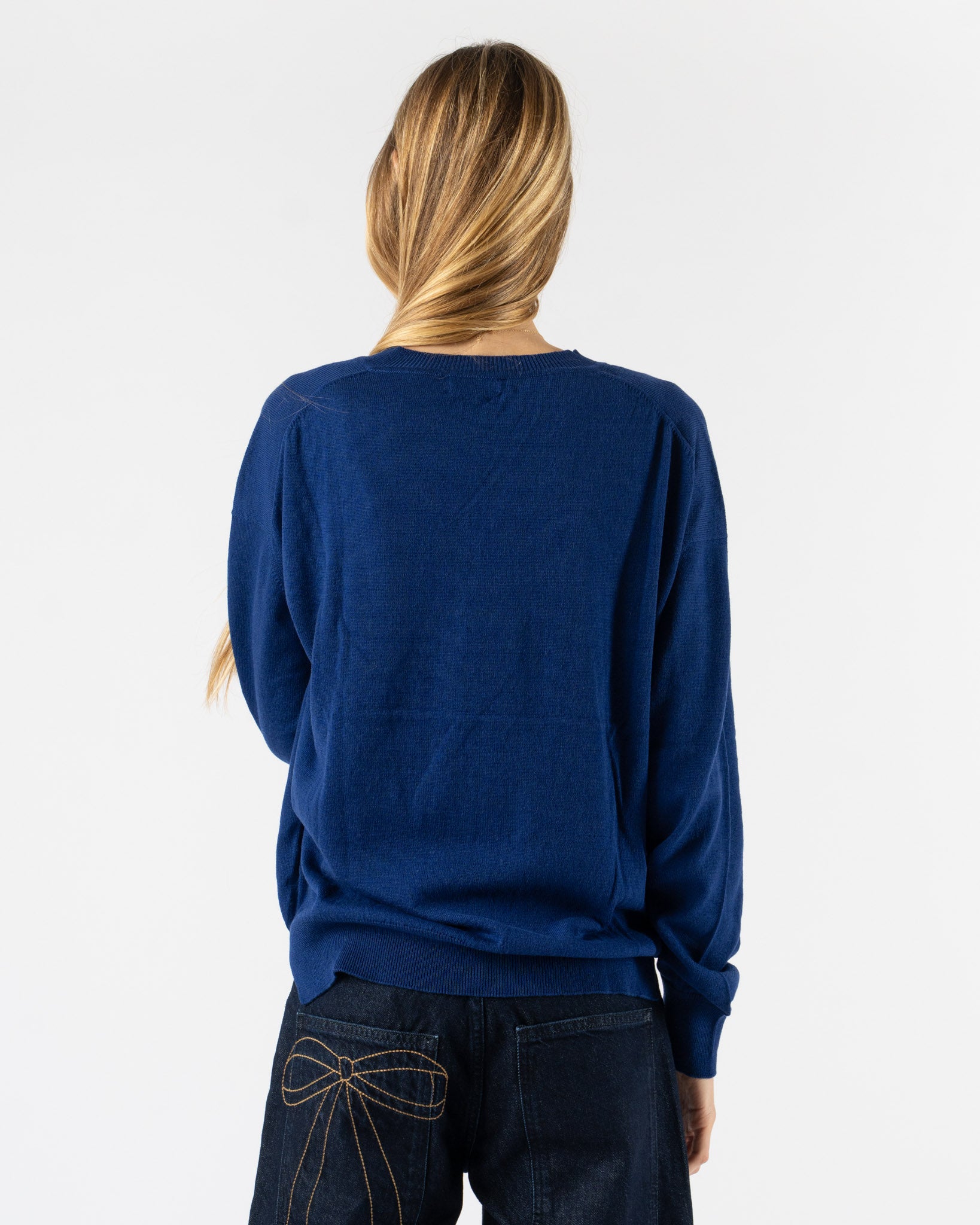 &Daughter Tahra V-Neck in Smalt Blue