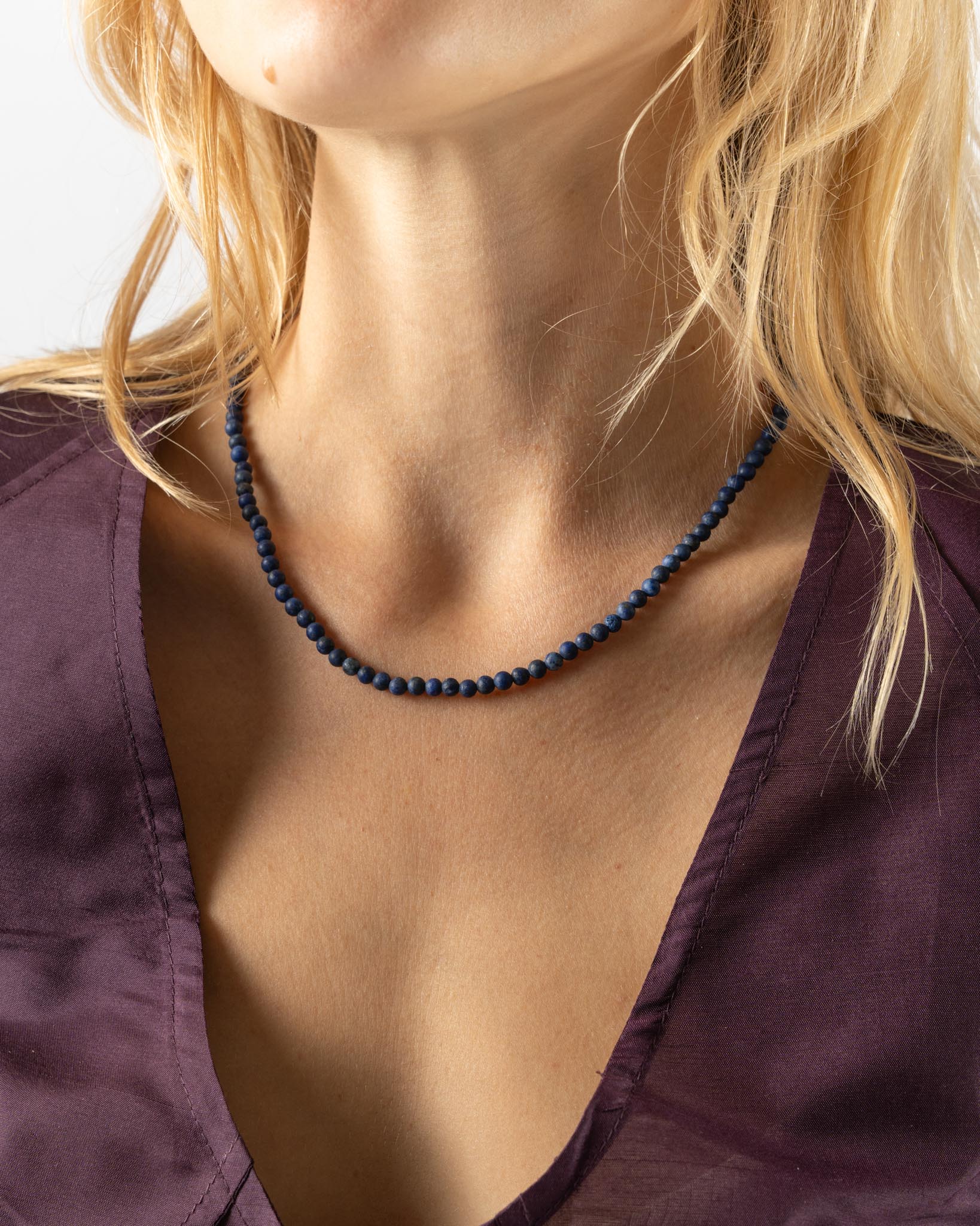 Takara Round Lapis Bead Strand