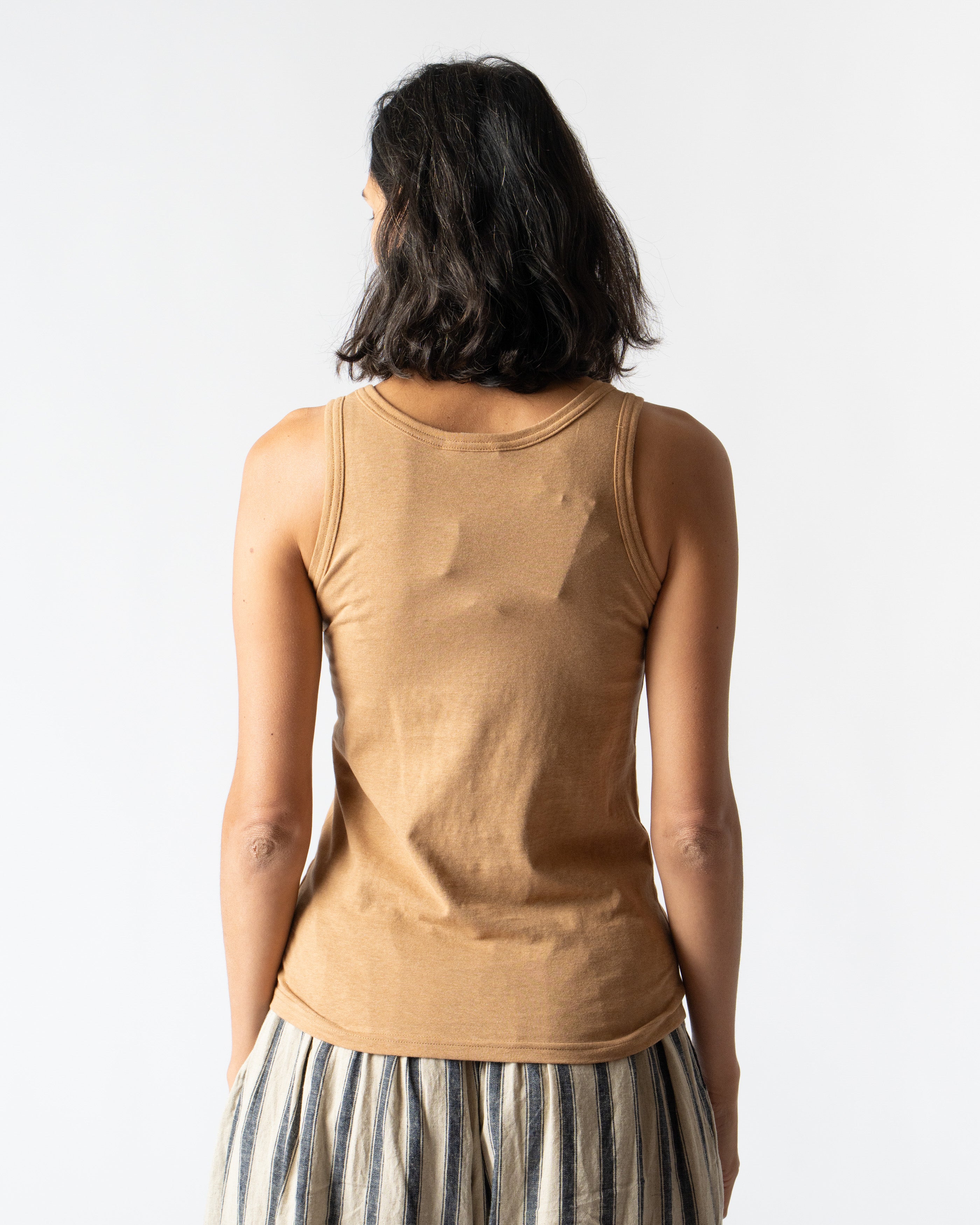 Ichi Antiquités Tank Top in Camel