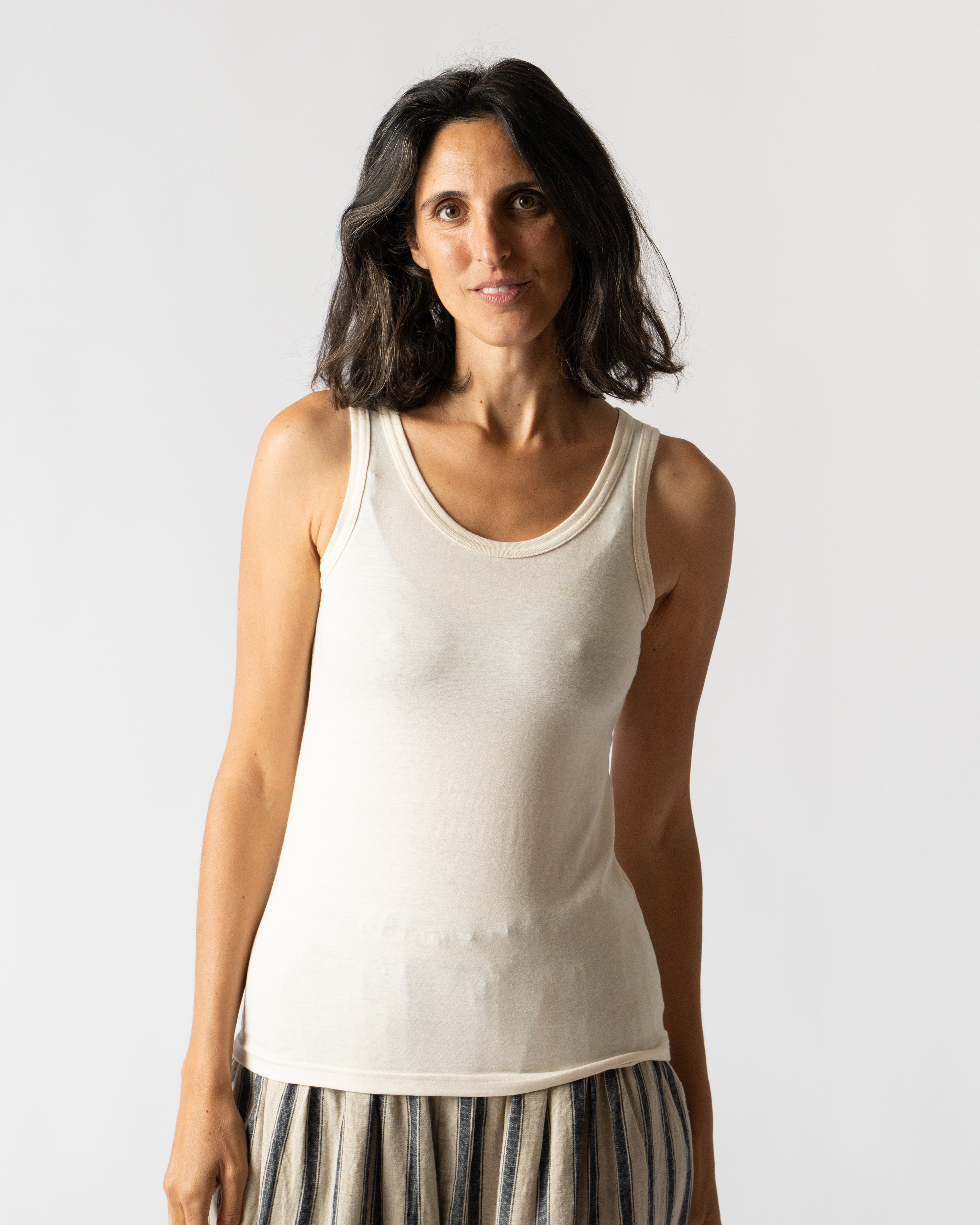 Ichi Antiquités Tank Top in Natural