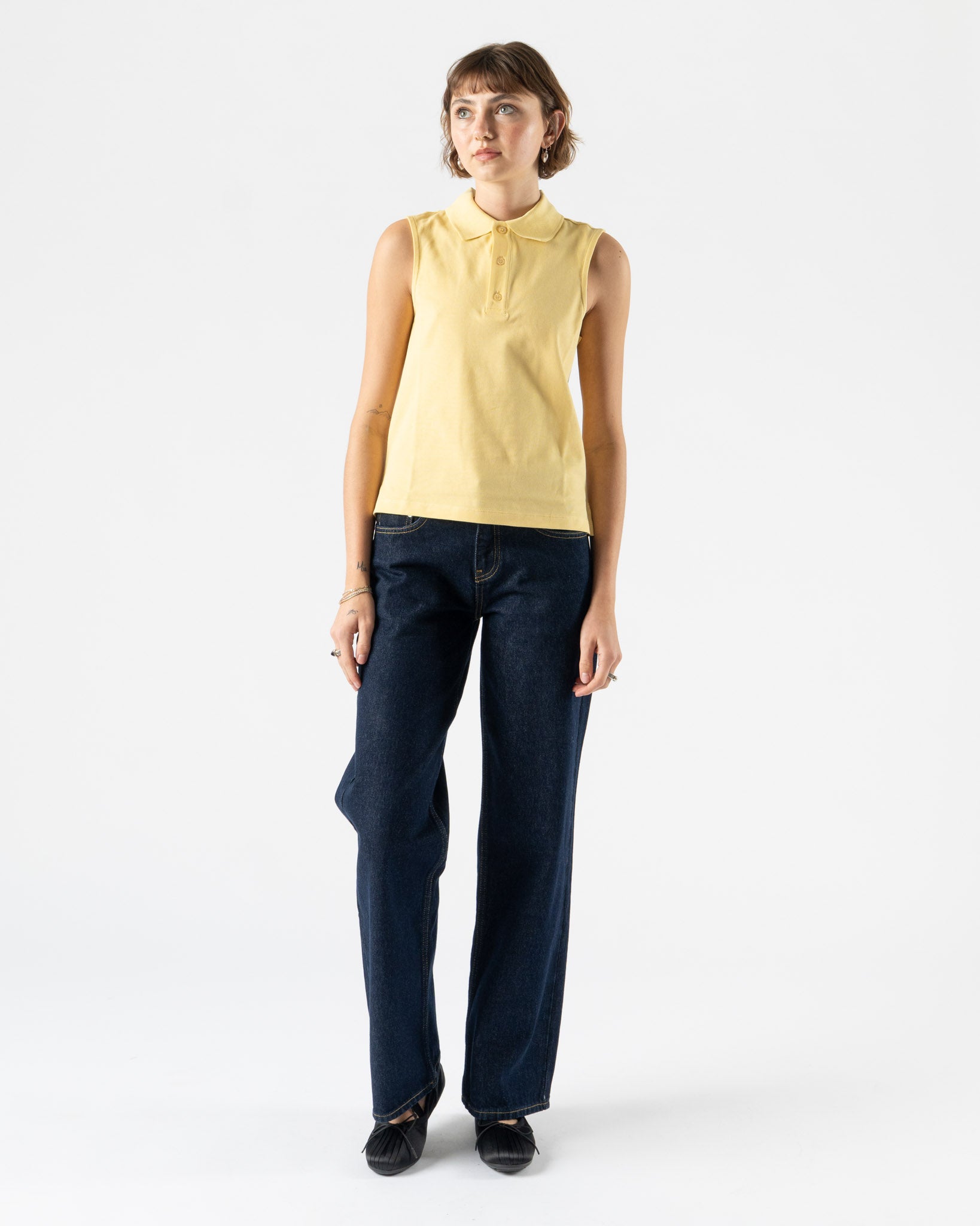 Sandy Liang Taro Jeans in Indigo Curated at Jake and Jones